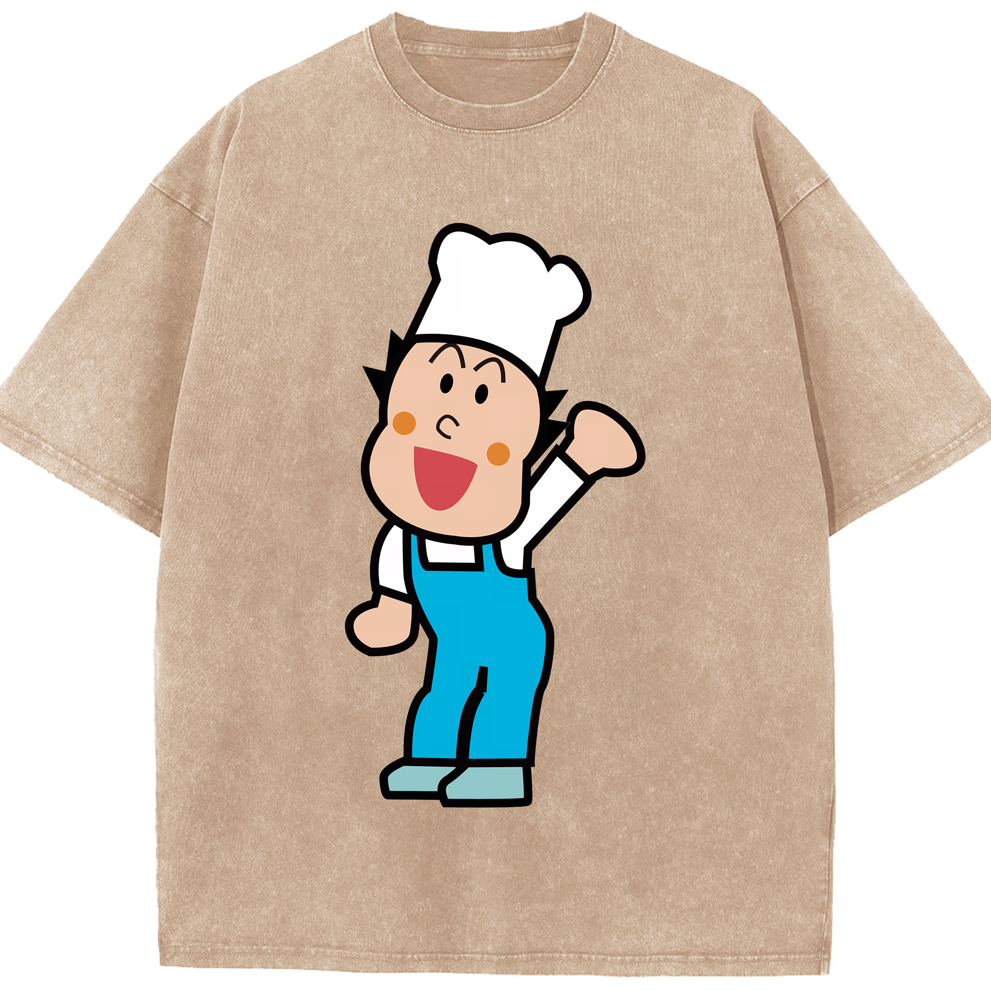 （画像用） アンパンマン Anpanman 綿100% ヴィンテージ風 半袖Tシャツ（フロントプリント）