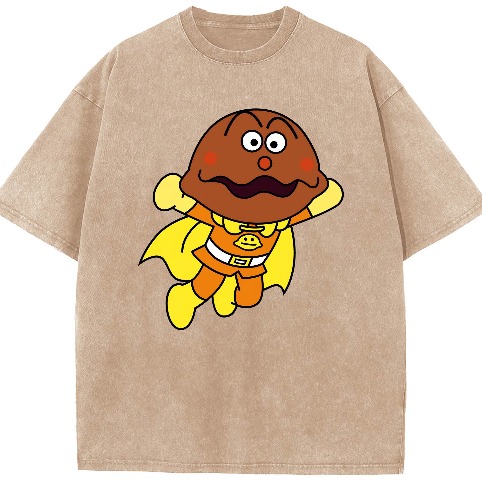（画像用） アンパンマン Anpanman 綿100% ヴィンテージ風 半袖Tシャツ（フロントプリント）