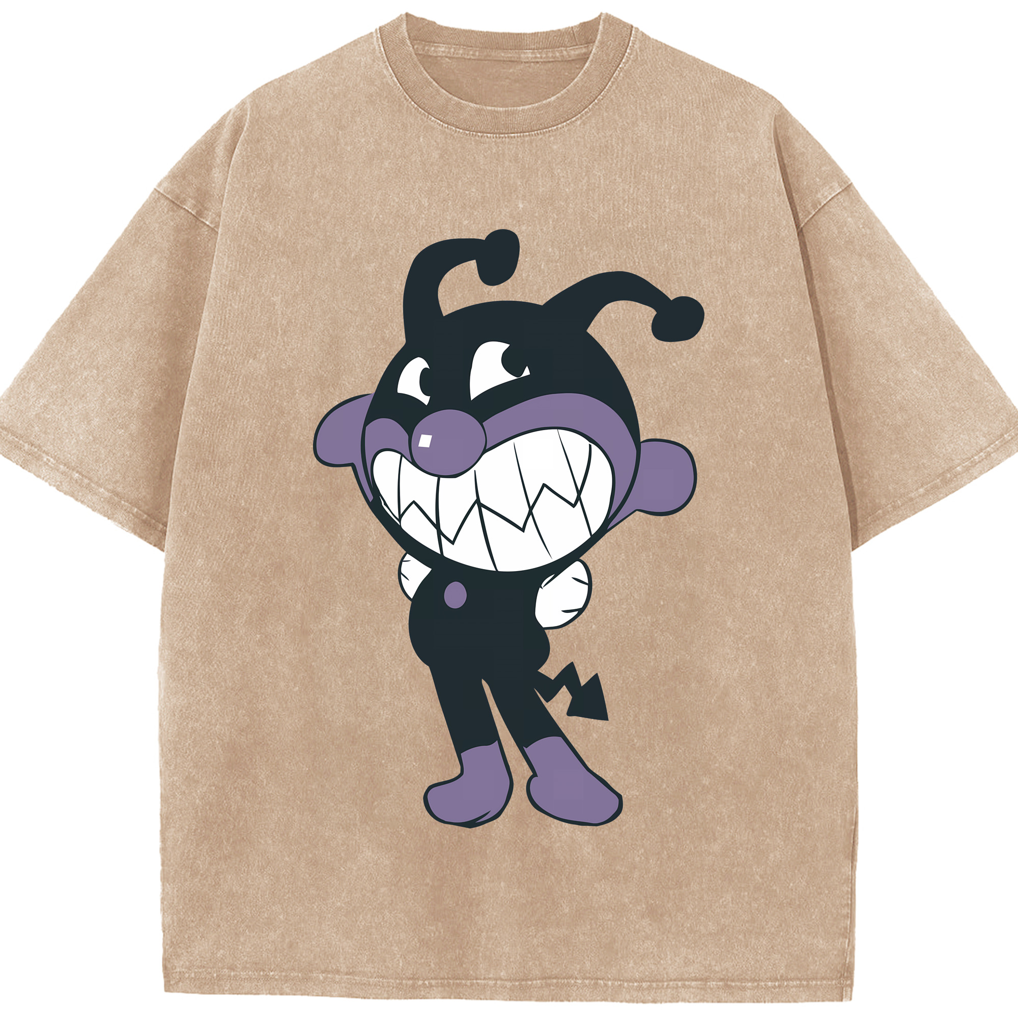 （画像用） アンパンマン Anpanman 綿100% ヴィンテージ風 半袖Tシャツ（フロントプリント）