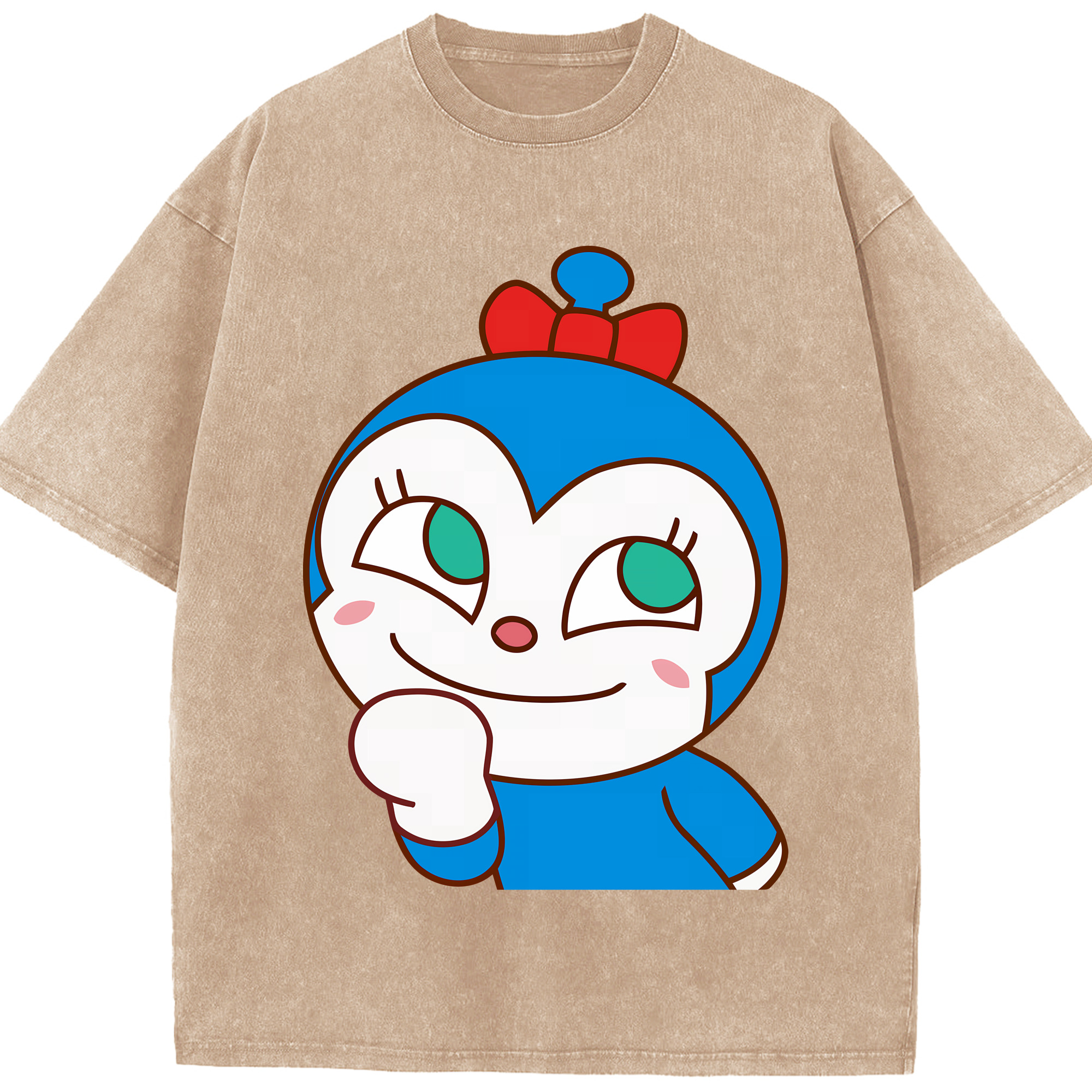 （画像用） アンパンマン Anpanman 綿100% ヴィンテージ風 半袖Tシャツ（フロントプリント）