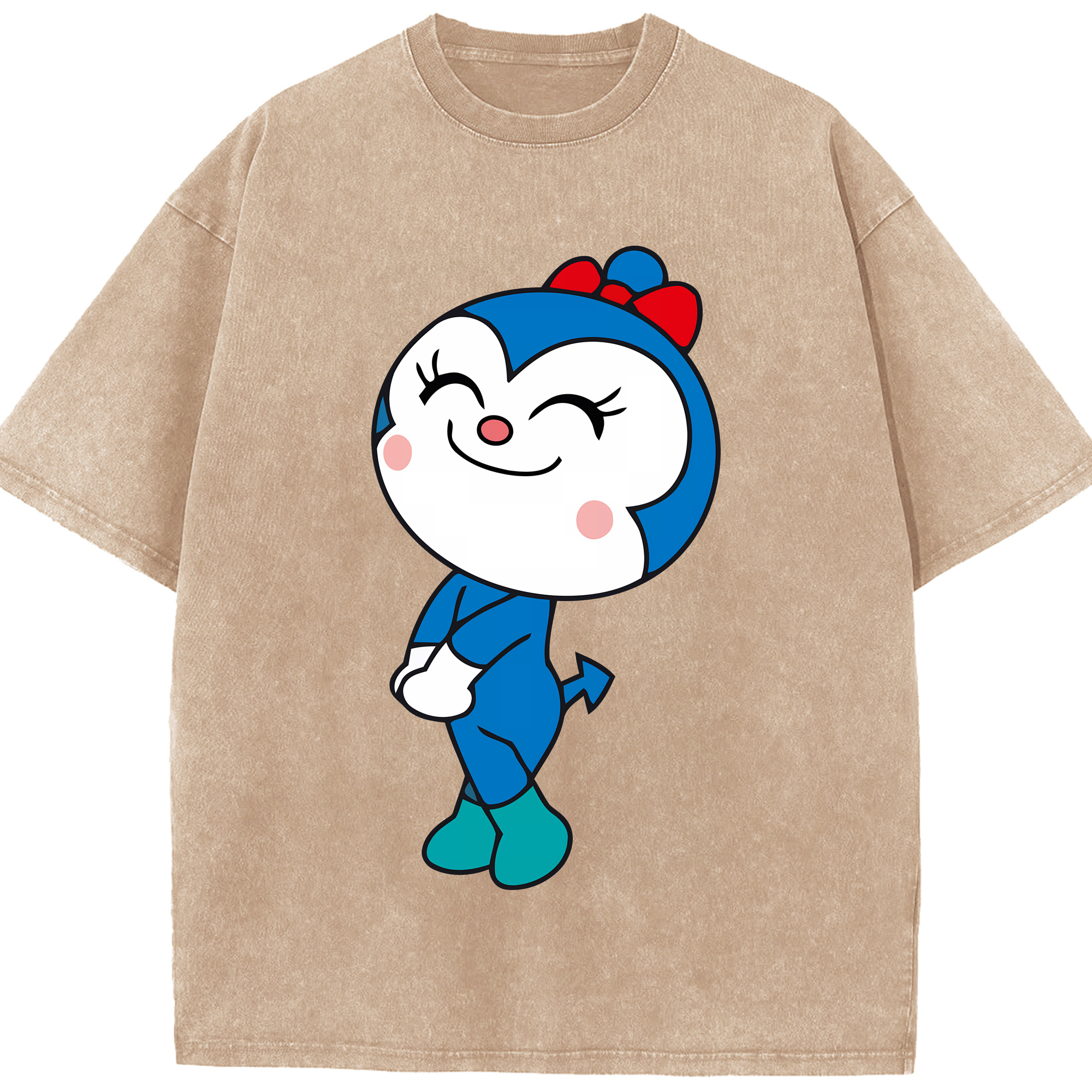 （画像用） アンパンマン Anpanman 綿100% ヴィンテージ風 半袖Tシャツ（フロントプリント）
