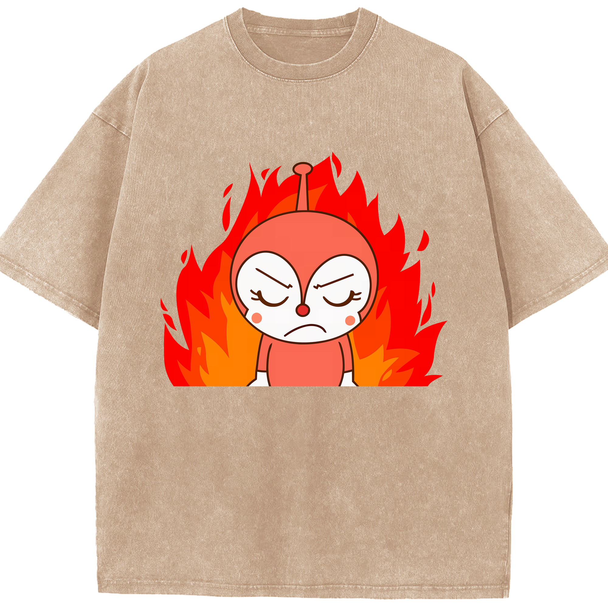 （画像用） アンパンマン Anpanman 綿100% ヴィンテージ風 半袖Tシャツ（フロントプリント）