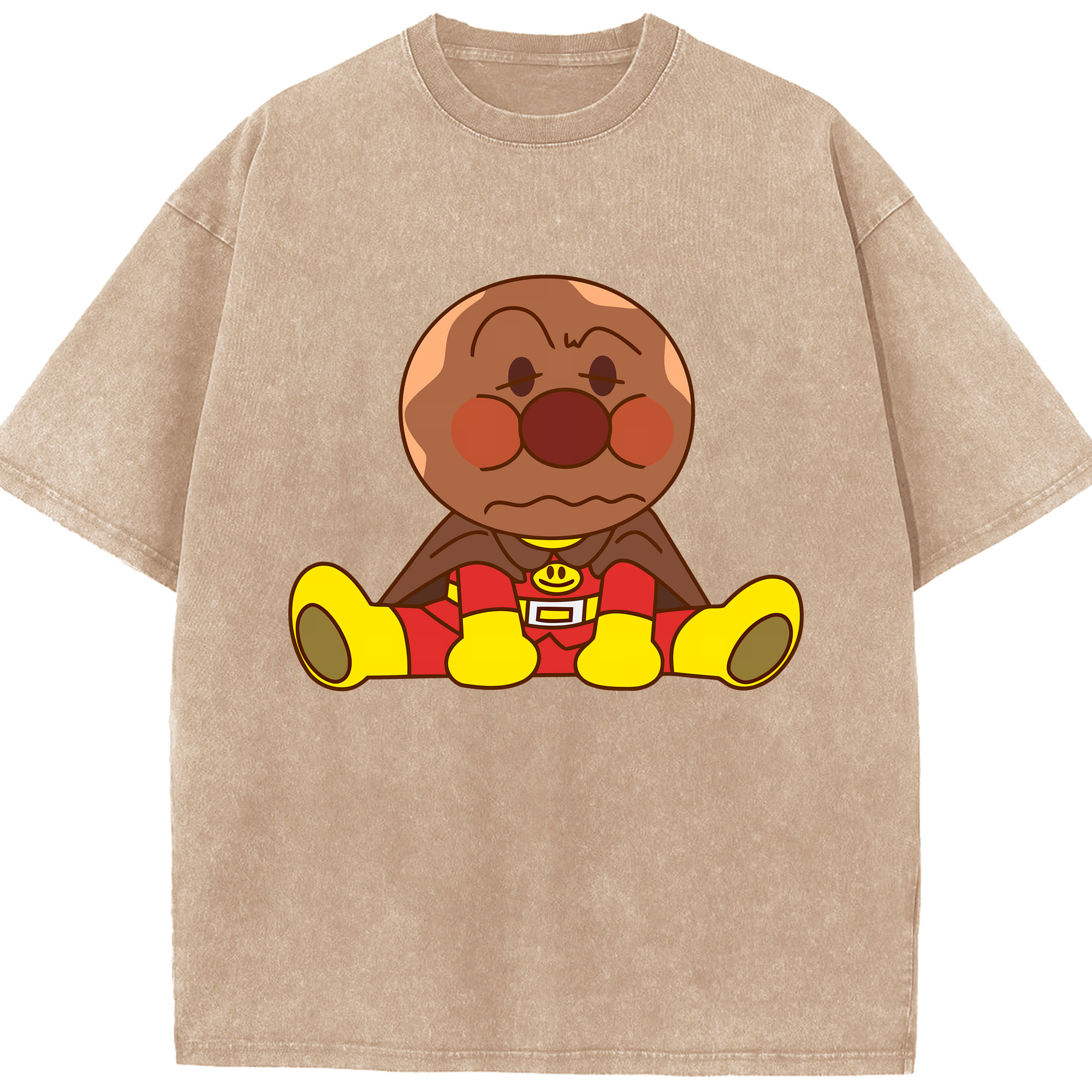 （画像用） アンパンマン Anpanman 綿100% ヴィンテージ風 半袖Tシャツ（フロントプリント）