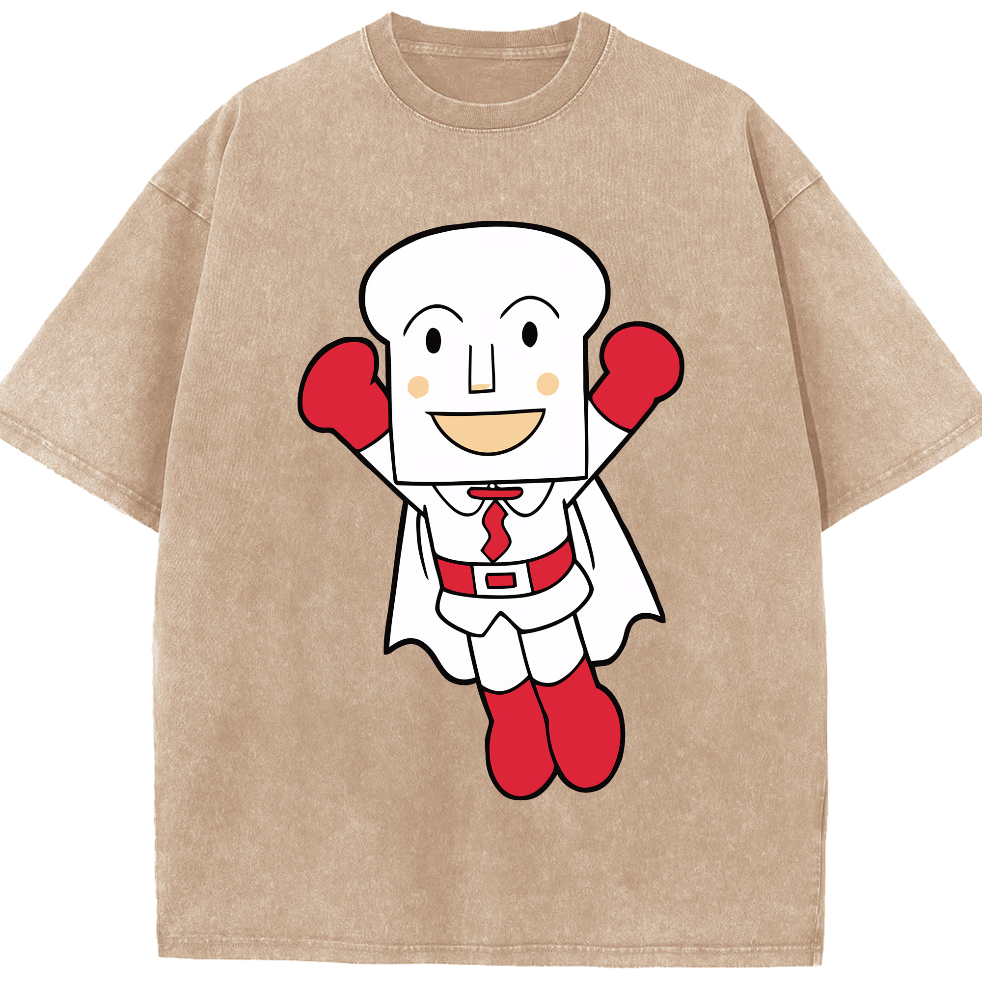 （画像用） アンパンマン Anpanman 綿100% ヴィンテージ風 半袖Tシャツ（フロントプリント）