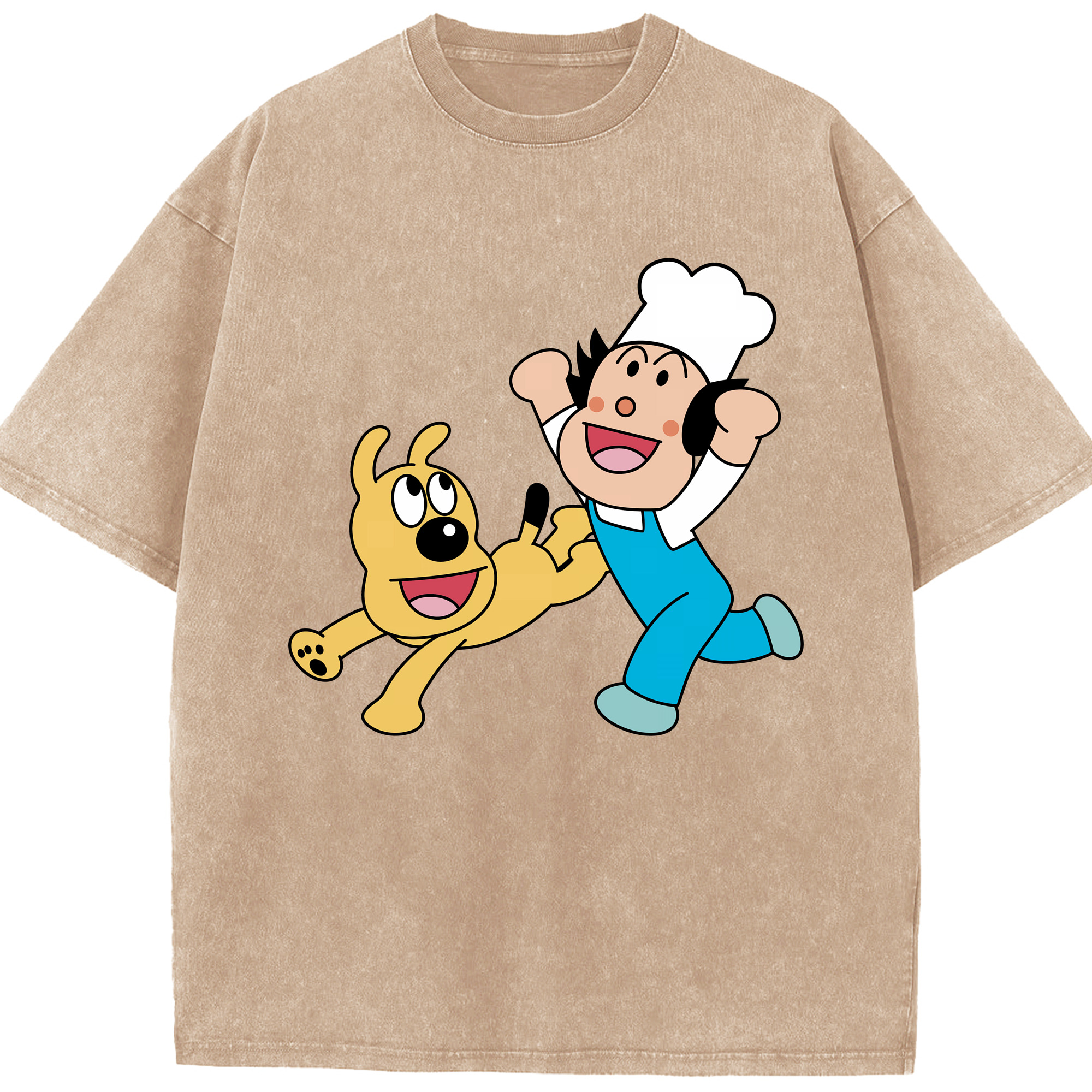 （画像用） アンパンマン Anpanman 綿100% ヴィンテージ風 半袖Tシャツ（フロントプリント）