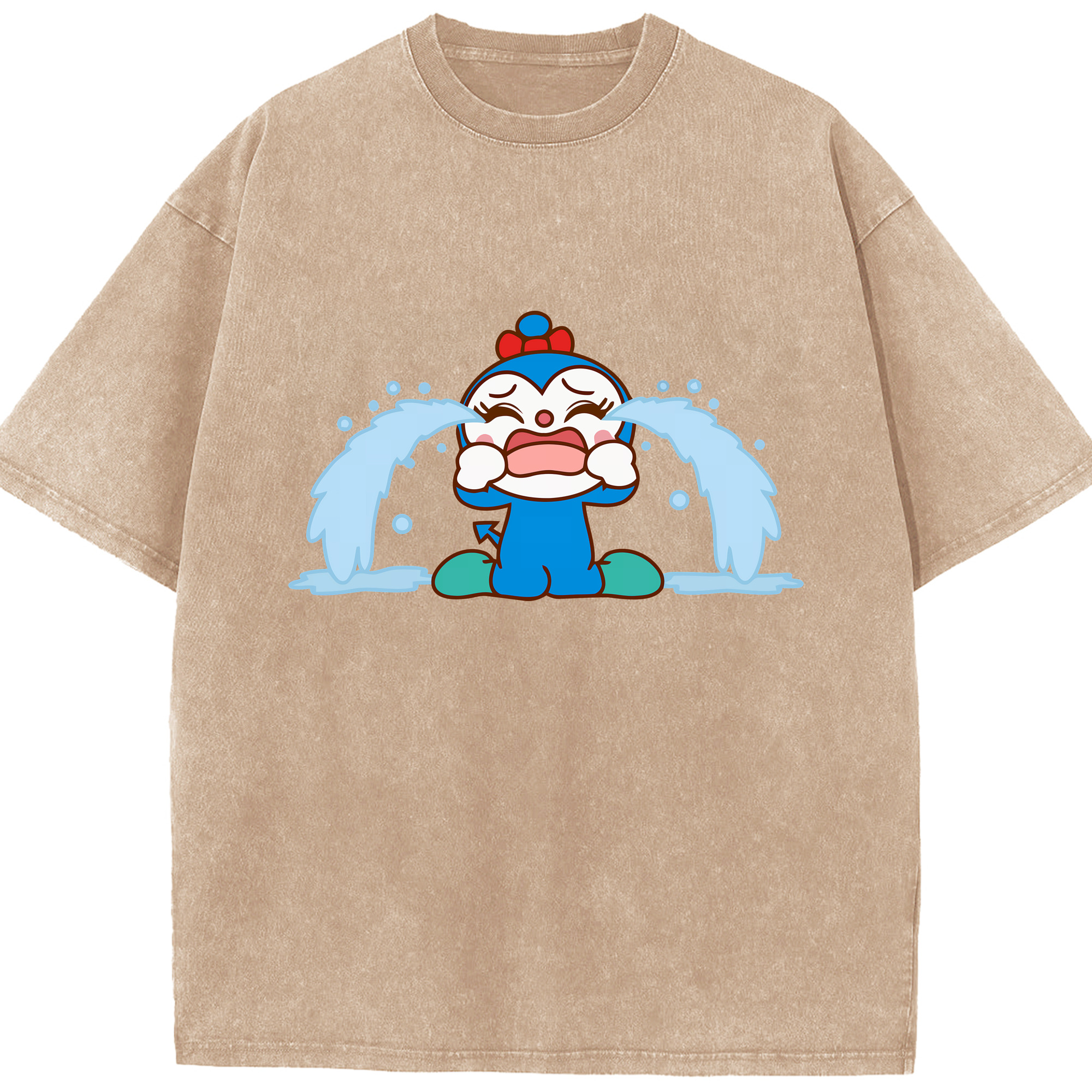 （画像用） アンパンマン Anpanman 綿100% ヴィンテージ風 半袖Tシャツ（フロントプリント）