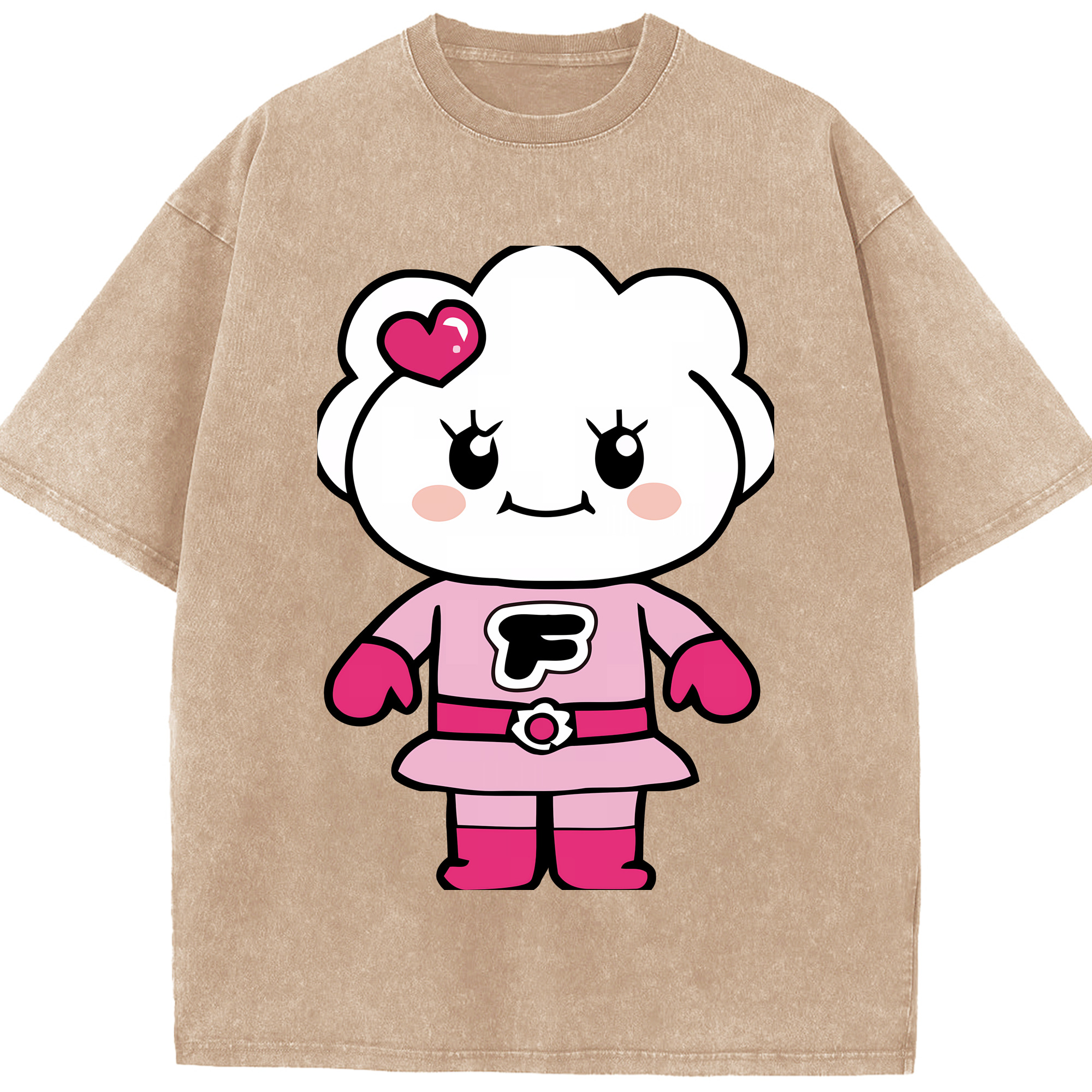 （画像用） アンパンマン Anpanman 綿100% ヴィンテージ風 半袖Tシャツ（フロントプリント）