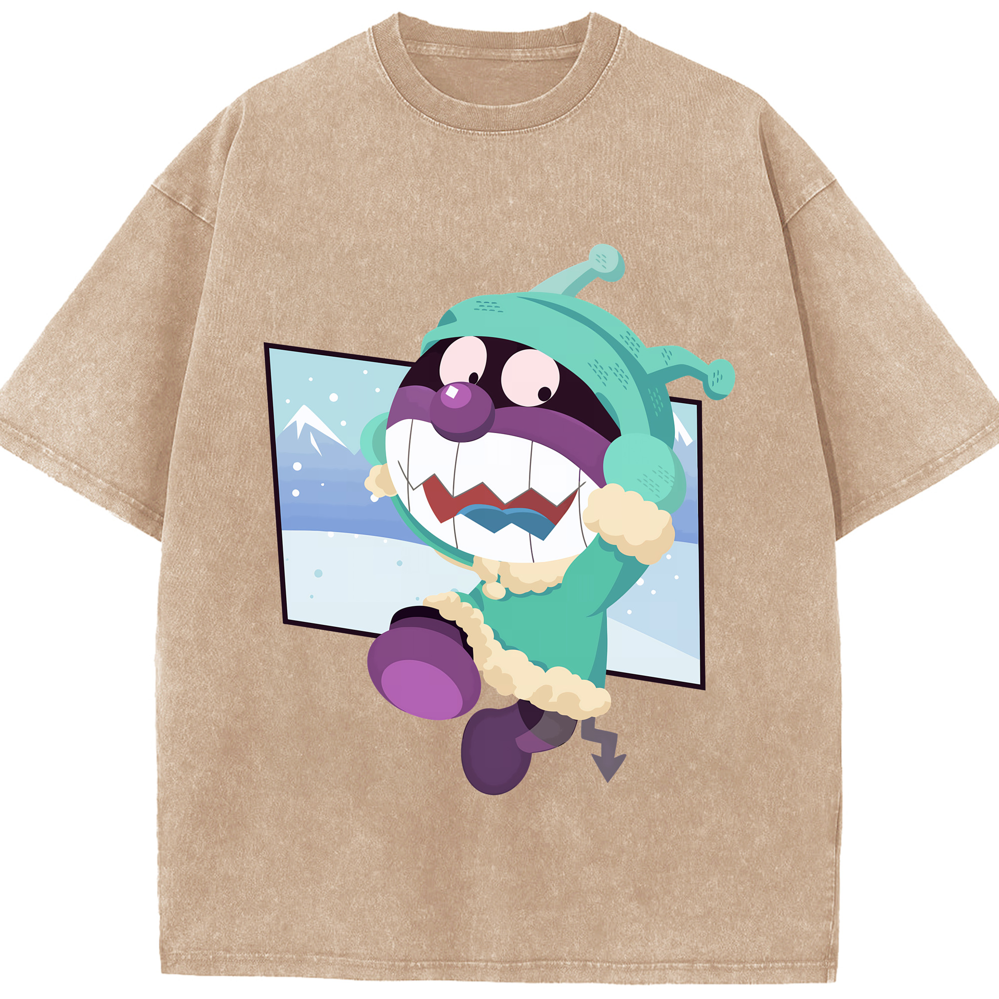 （画像用） アンパンマン Anpanman 綿100% ヴィンテージ風 半袖Tシャツ（フロントプリント）