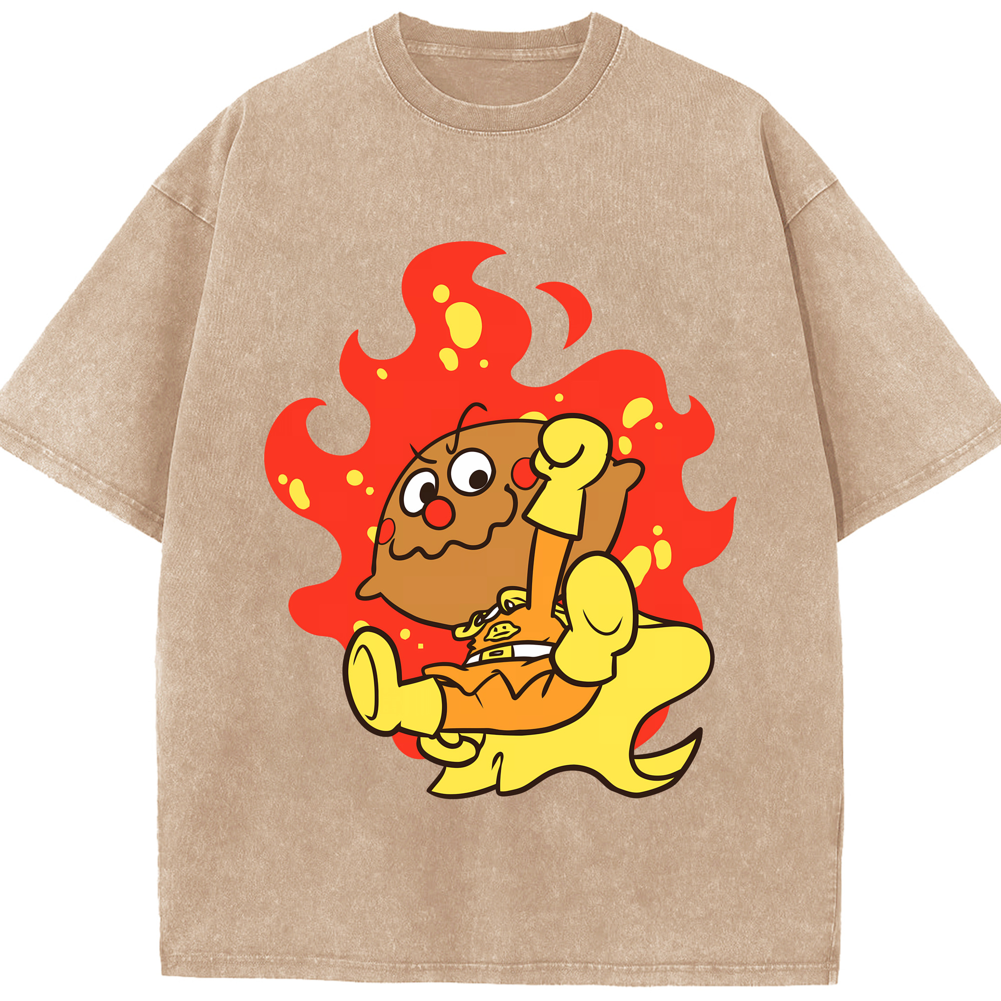 （画像用） アンパンマン Anpanman 綿100% ヴィンテージ風 半袖Tシャツ（フロントプリント）