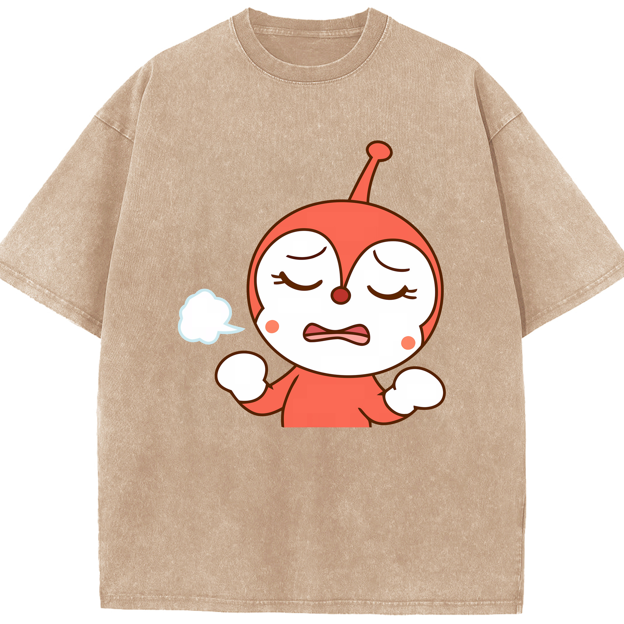 （画像用） アンパンマン Anpanman 綿100% ヴィンテージ風 半袖Tシャツ（フロントプリント）