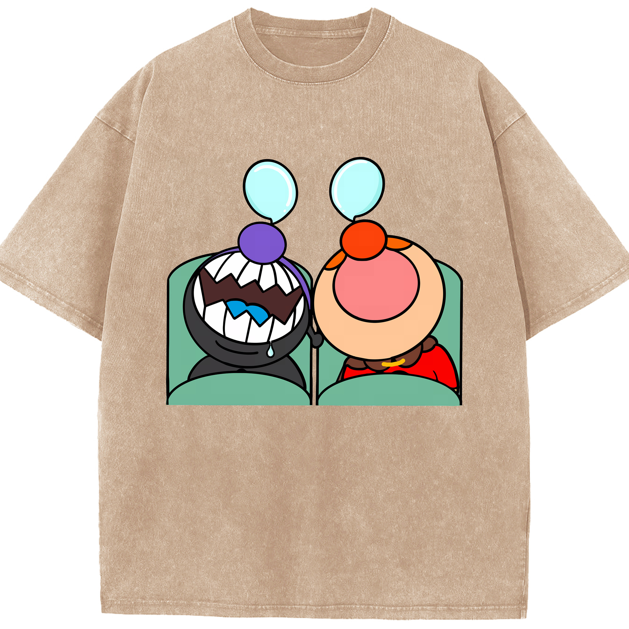 （画像用） アンパンマン Anpanman 綿100% ヴィンテージ風 半袖Tシャツ（フロントプリント）