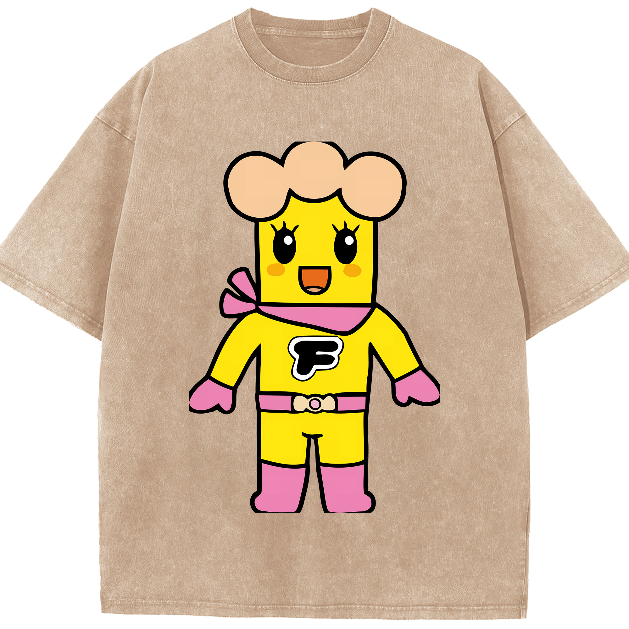 （画像用） アンパンマン Anpanman 綿100% ヴィンテージ風 半袖Tシャツ（フロントプリント）
