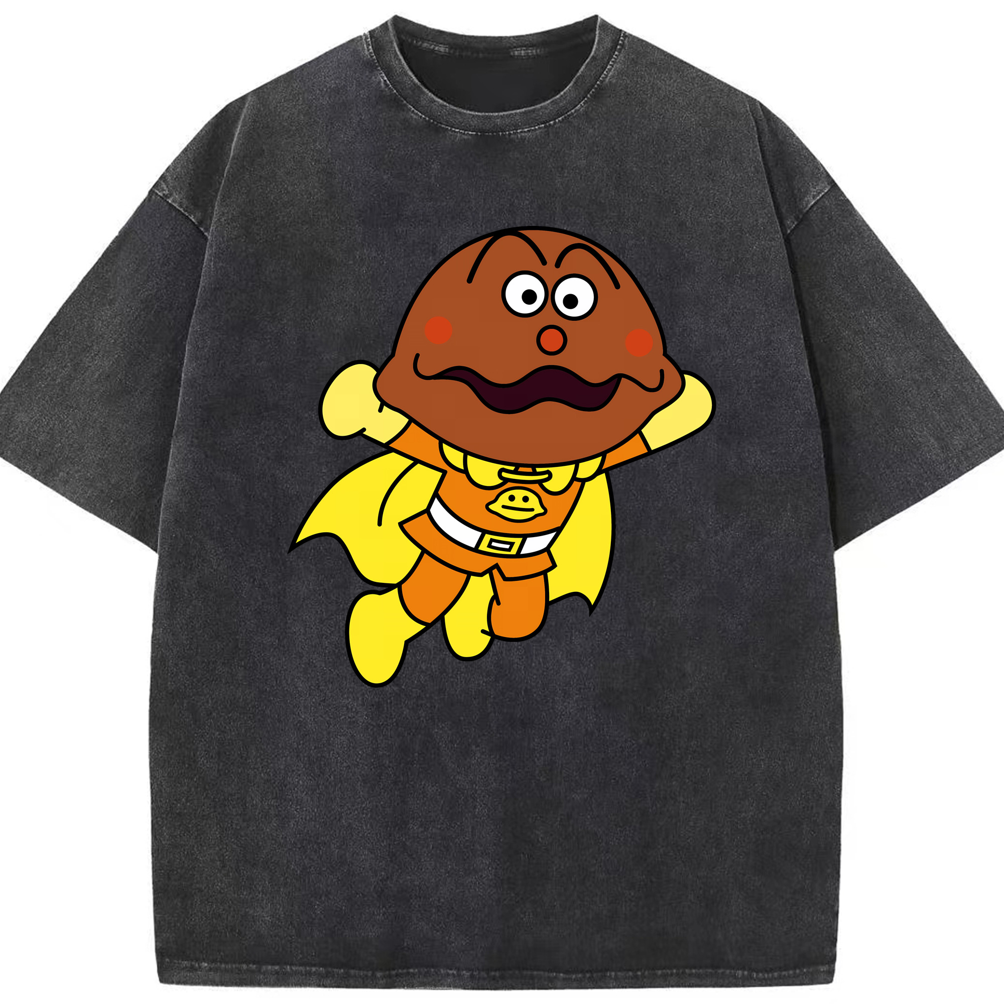 （画像用） アンパンマン Anpanman 綿100% ヴィンテージ風 半袖Tシャツ（フロントプリント）
