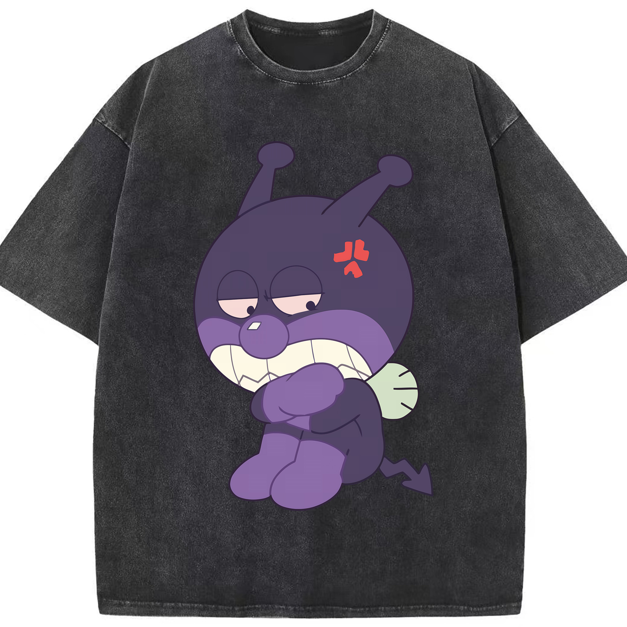 （画像用） アンパンマン Anpanman 綿100% ヴィンテージ風 半袖Tシャツ（フロントプリント）