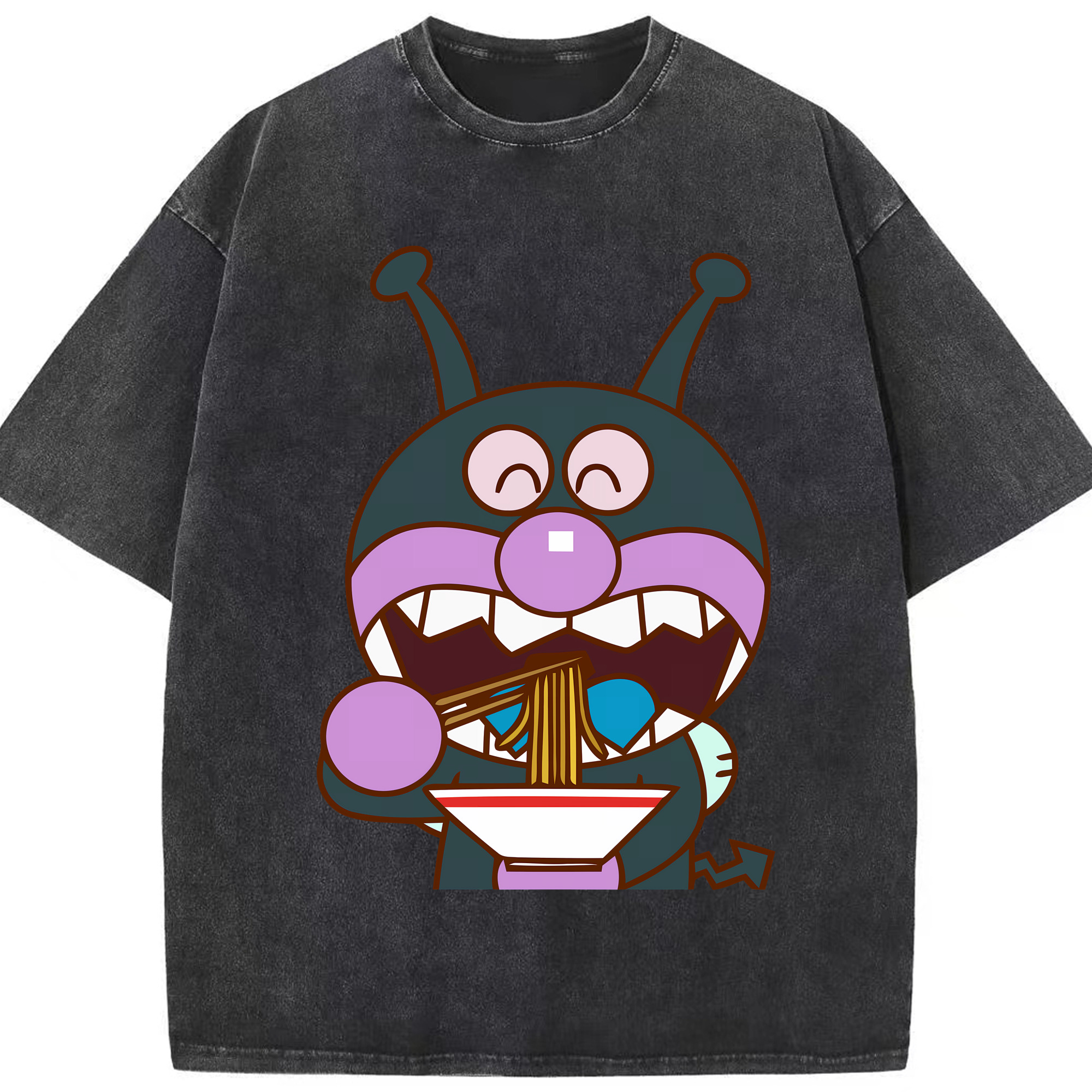 （画像用） アンパンマン Anpanman 綿100% ヴィンテージ風 半袖Tシャツ（フロントプリント）