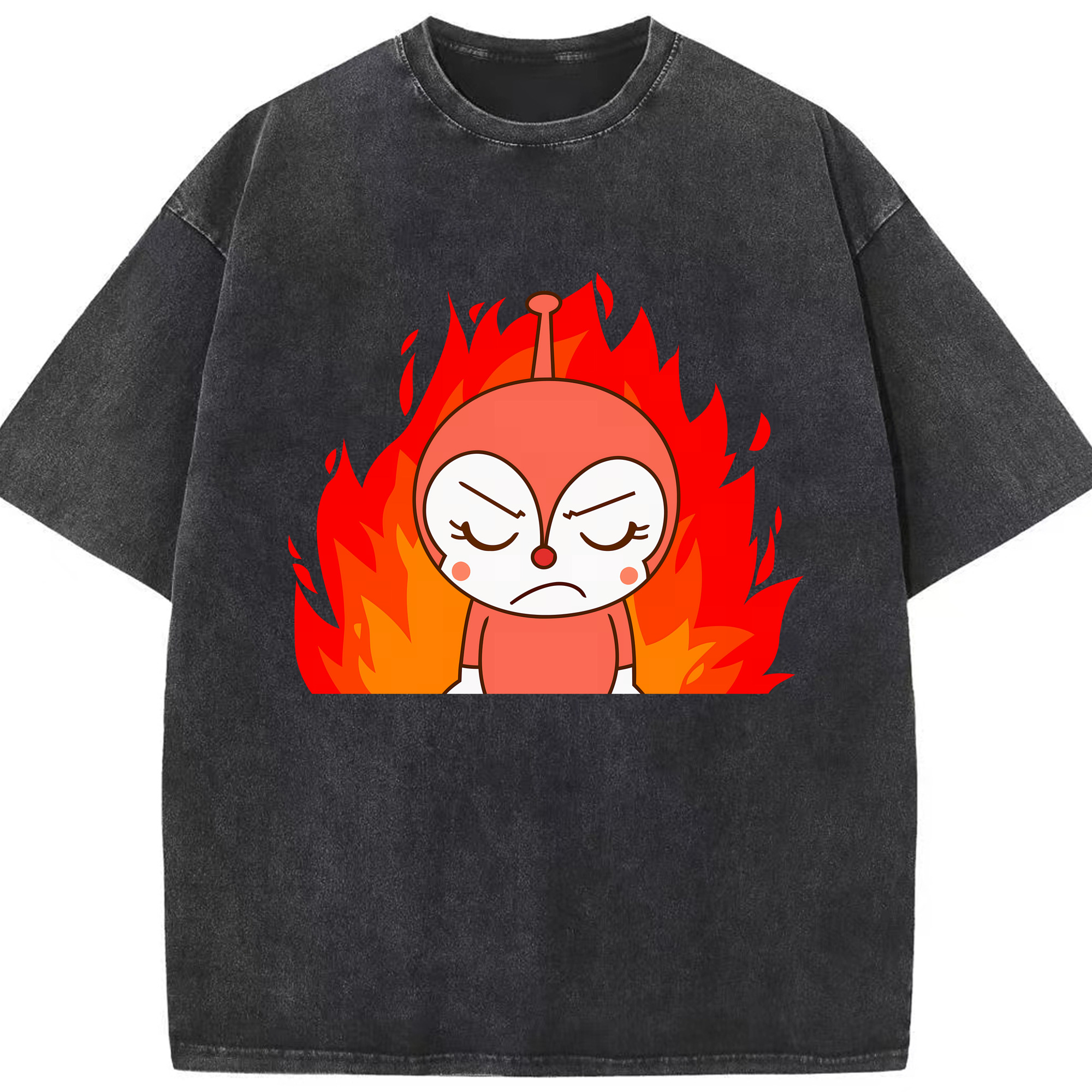 （画像用） アンパンマン Anpanman 綿100% ヴィンテージ風 半袖Tシャツ（フロントプリント）