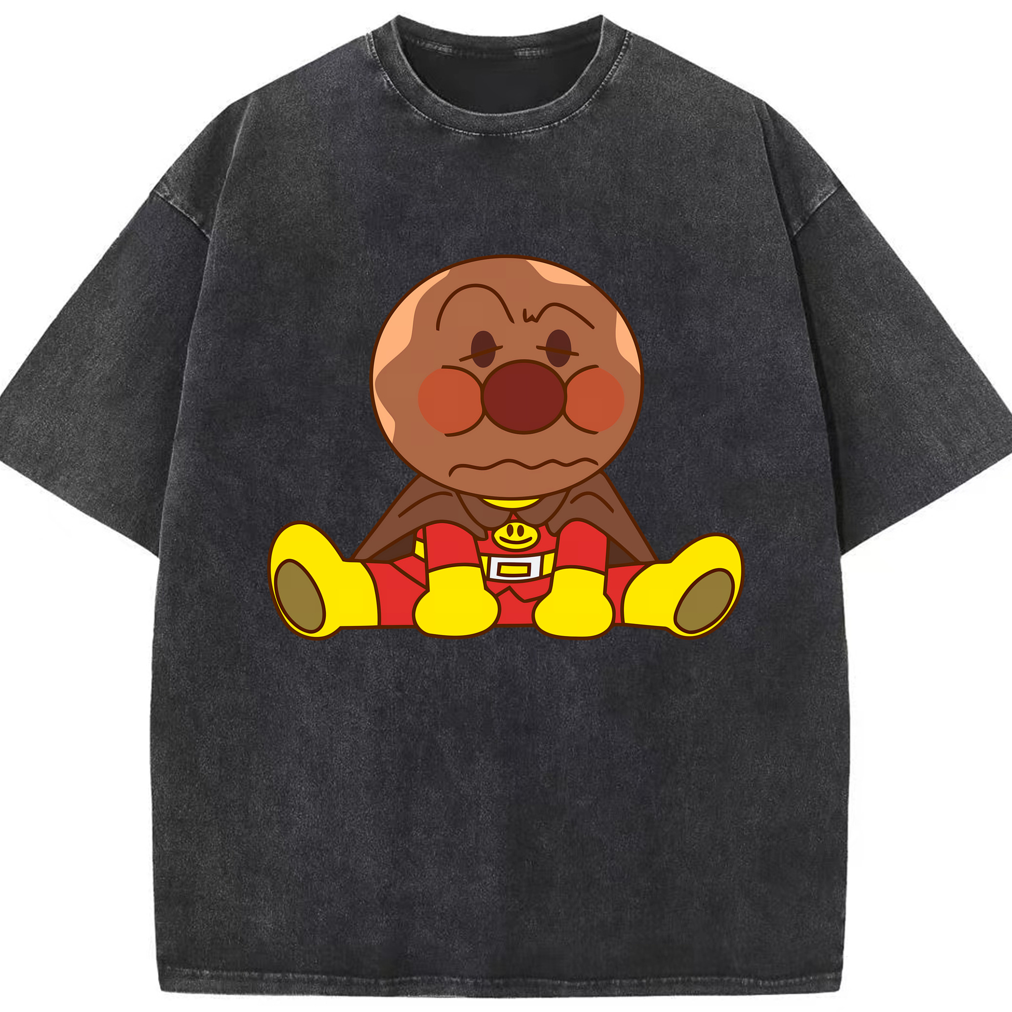 （画像用） アンパンマン Anpanman 綿100% ヴィンテージ風 半袖Tシャツ（フロントプリント）