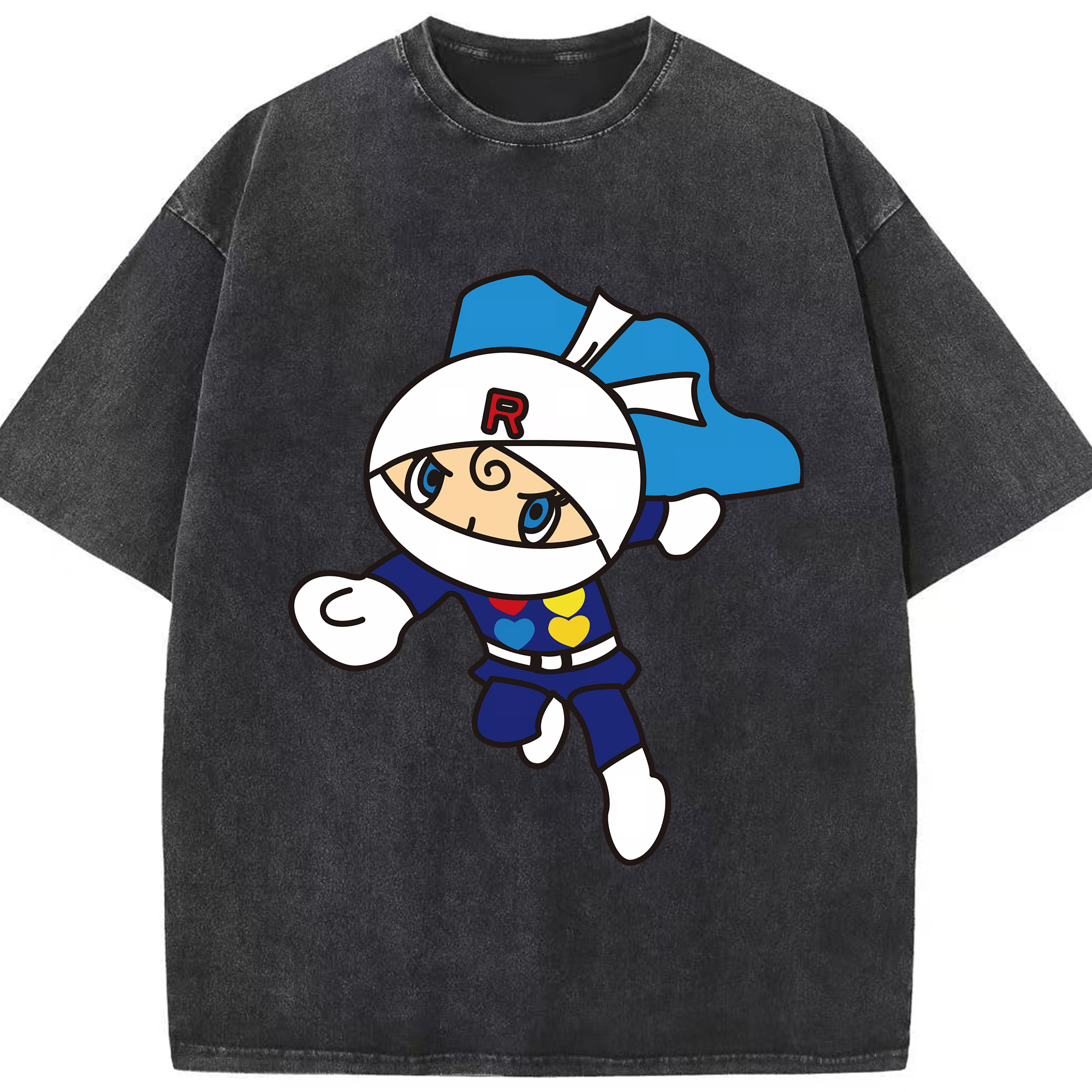 （画像用） アンパンマン Anpanman 綿100% ヴィンテージ風 半袖Tシャツ（フロントプリント）