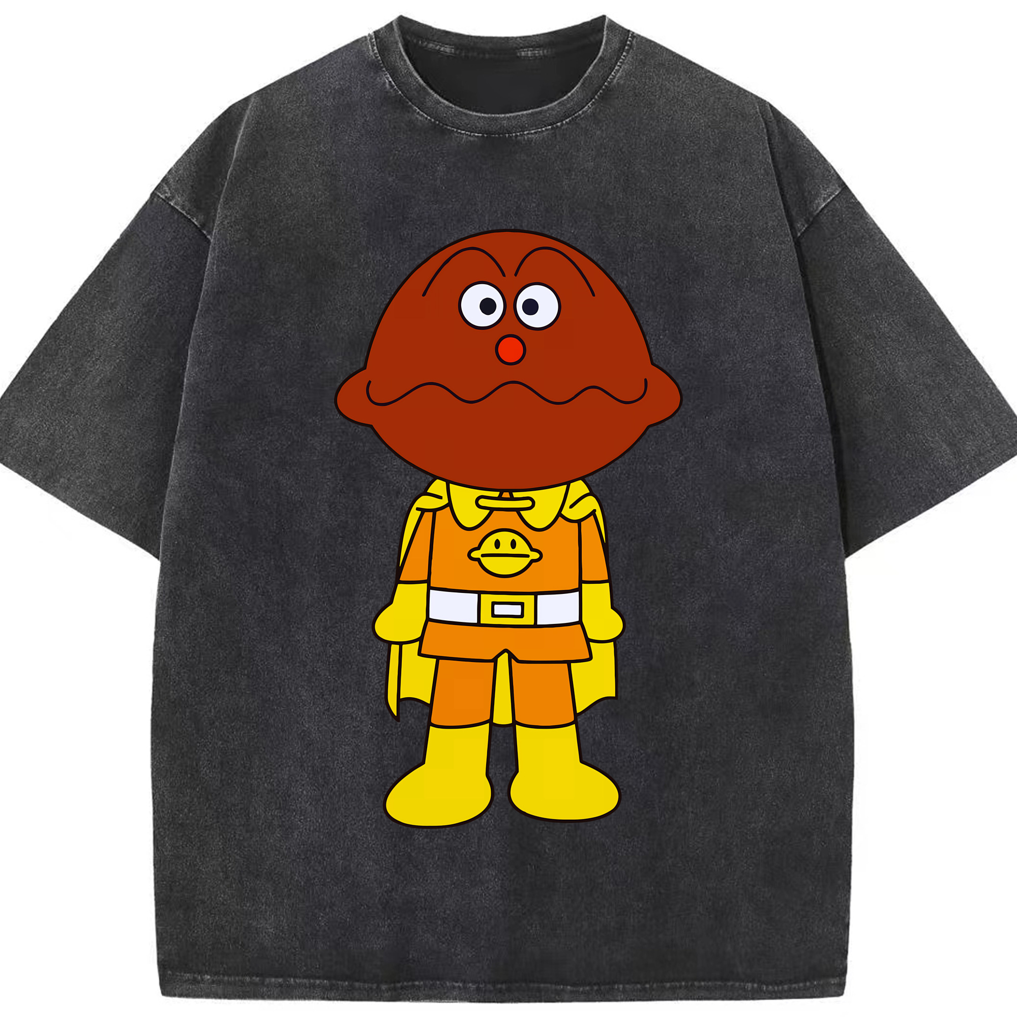 （画像用） アンパンマン Anpanman 綿100% ヴィンテージ風 半袖Tシャツ（フロントプリント）