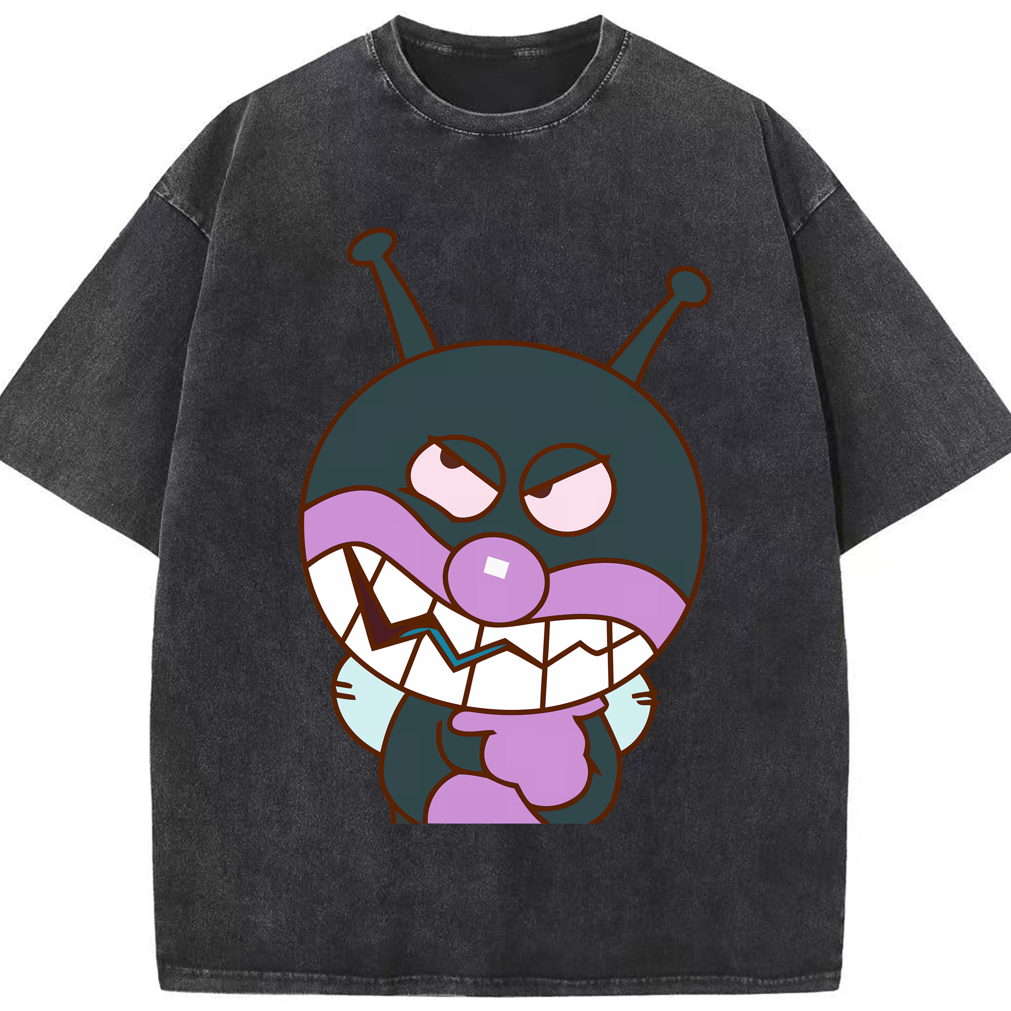 （画像用） アンパンマン Anpanman 綿100% ヴィンテージ風 半袖Tシャツ（フロントプリント）