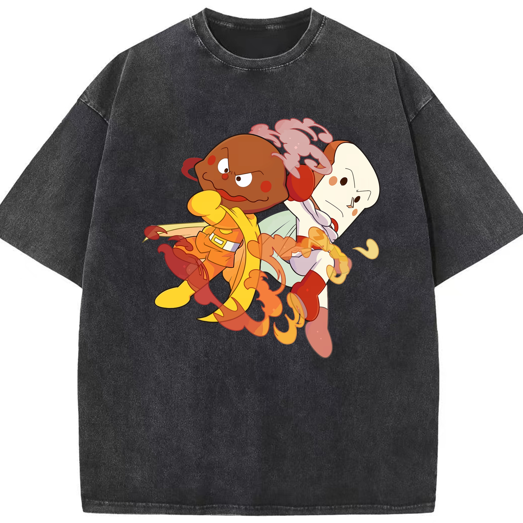 （画像用） アンパンマン Anpanman 綿100% ヴィンテージ風 半袖Tシャツ（フロントプリント）