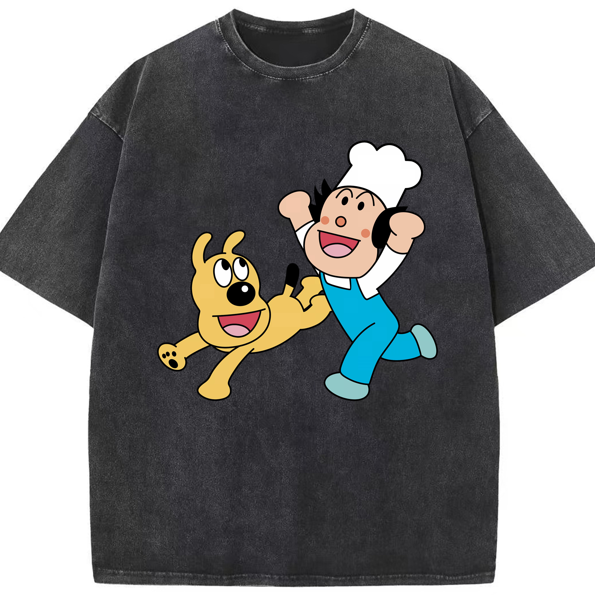 （画像用） アンパンマン Anpanman 綿100% ヴィンテージ風 半袖Tシャツ（フロントプリント）