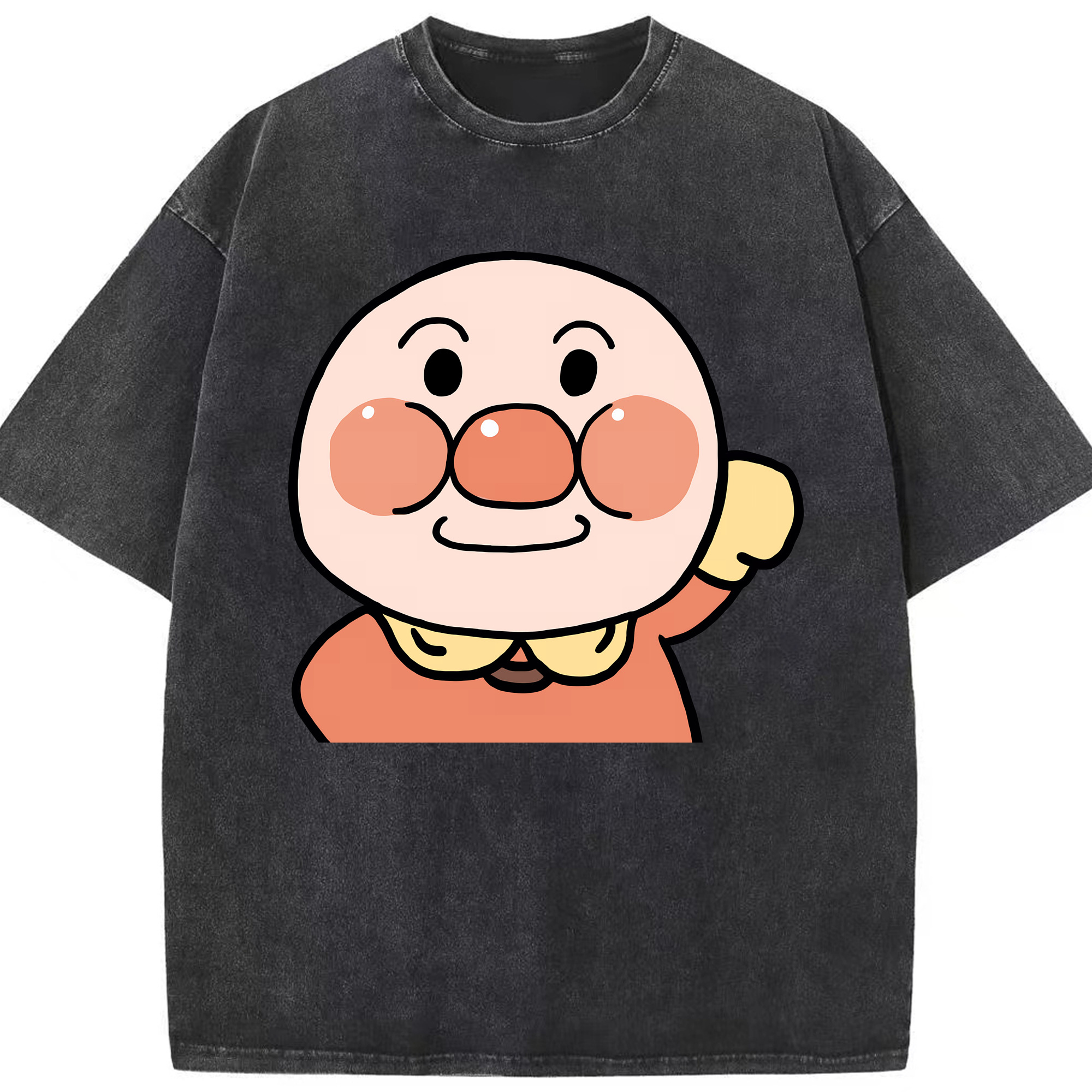 （画像用） アンパンマン Anpanman 綿100% ヴィンテージ風 半袖Tシャツ（フロントプリント）