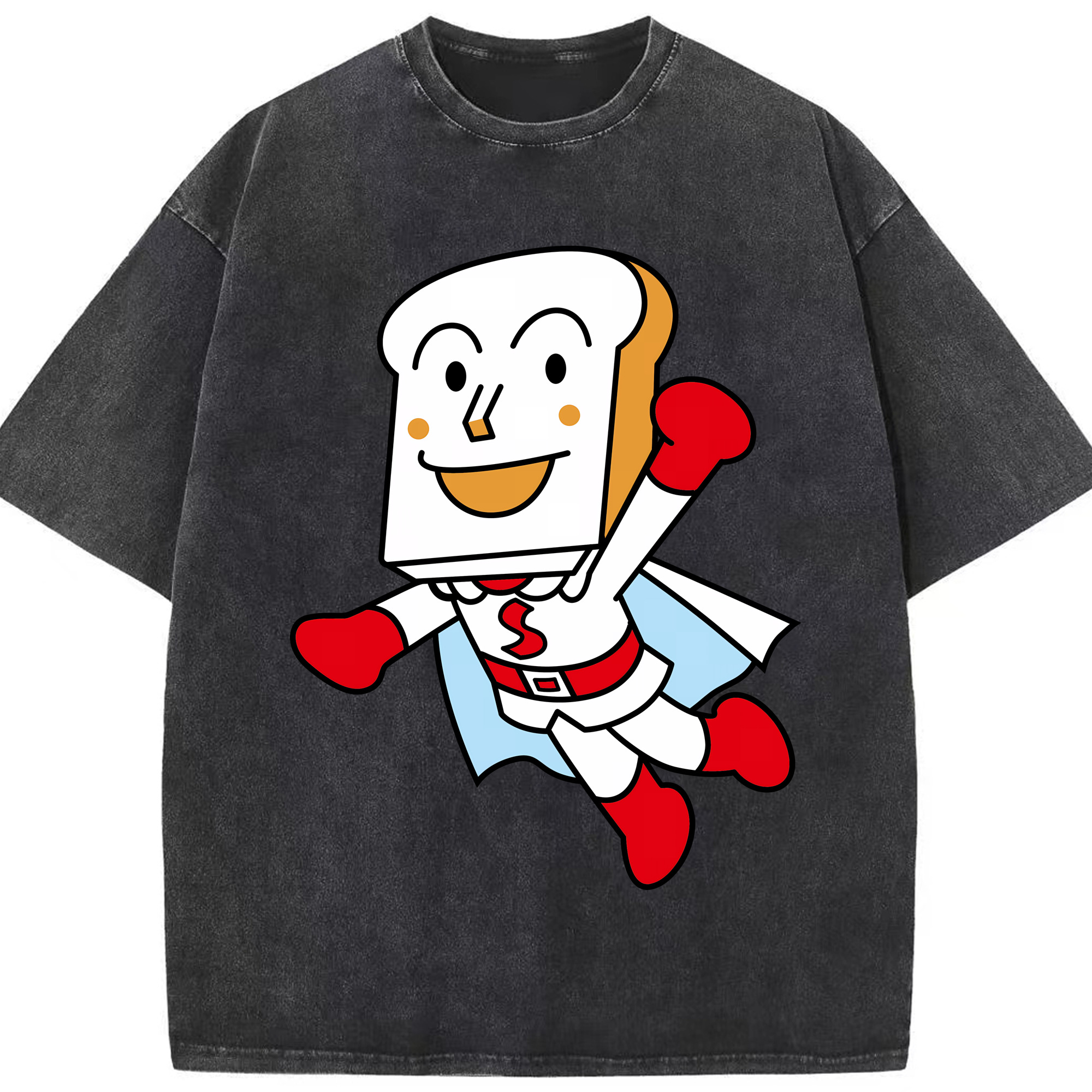 （画像用） アンパンマン Anpanman 綿100% ヴィンテージ風 半袖Tシャツ（フロントプリント）
