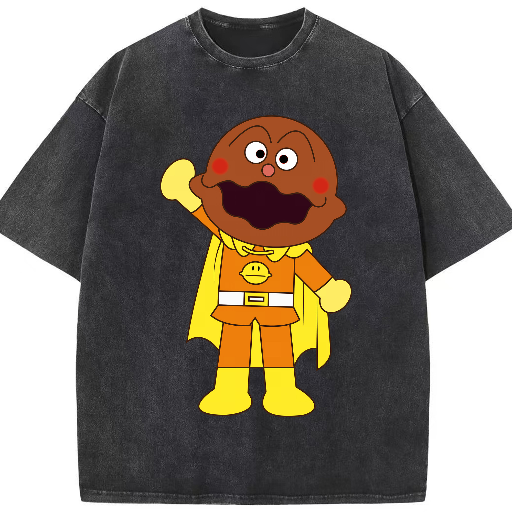 （画像用） アンパンマン Anpanman 綿100% ヴィンテージ風 半袖Tシャツ（フロントプリント）