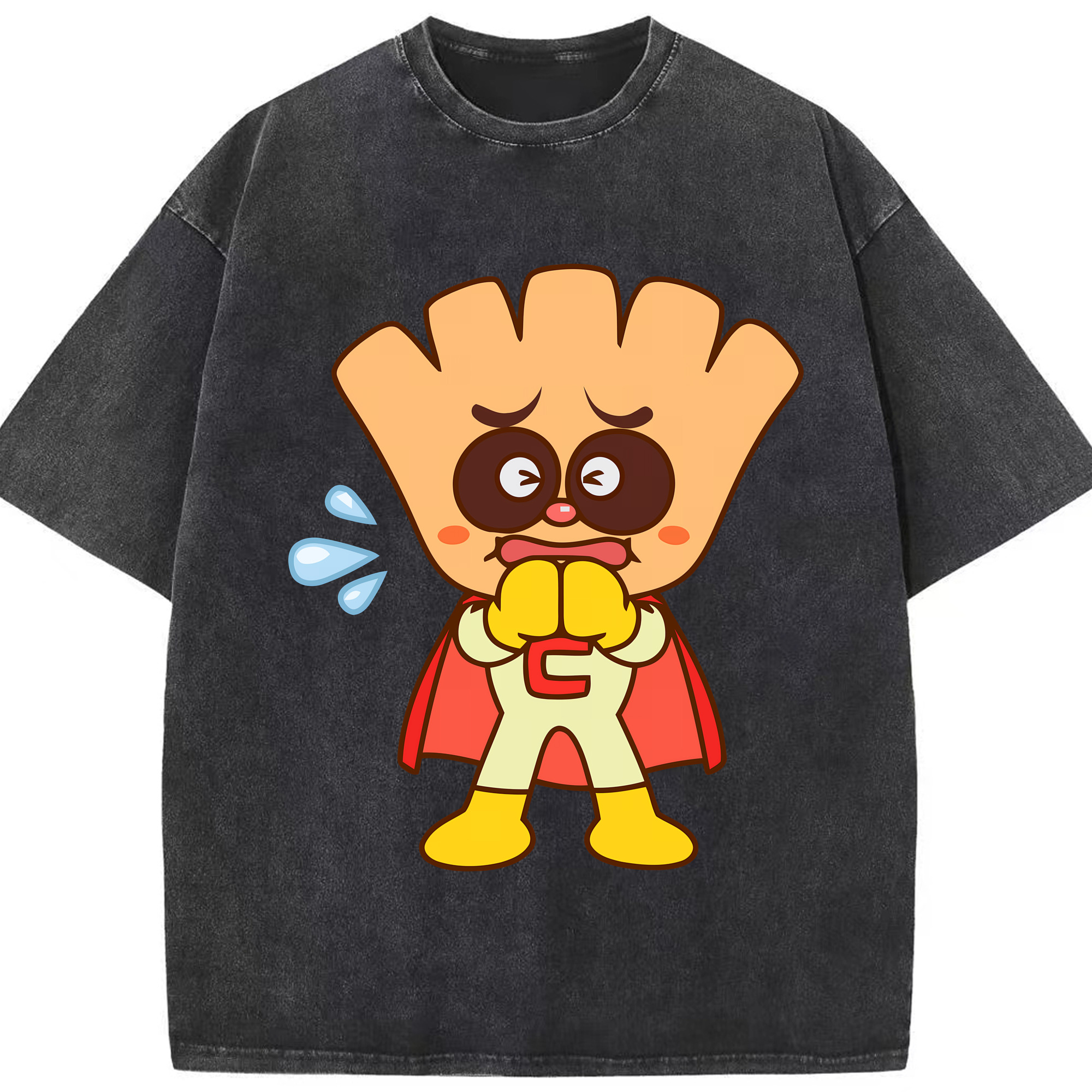 （画像用） アンパンマン Anpanman 綿100% ヴィンテージ風 半袖Tシャツ（フロントプリント）