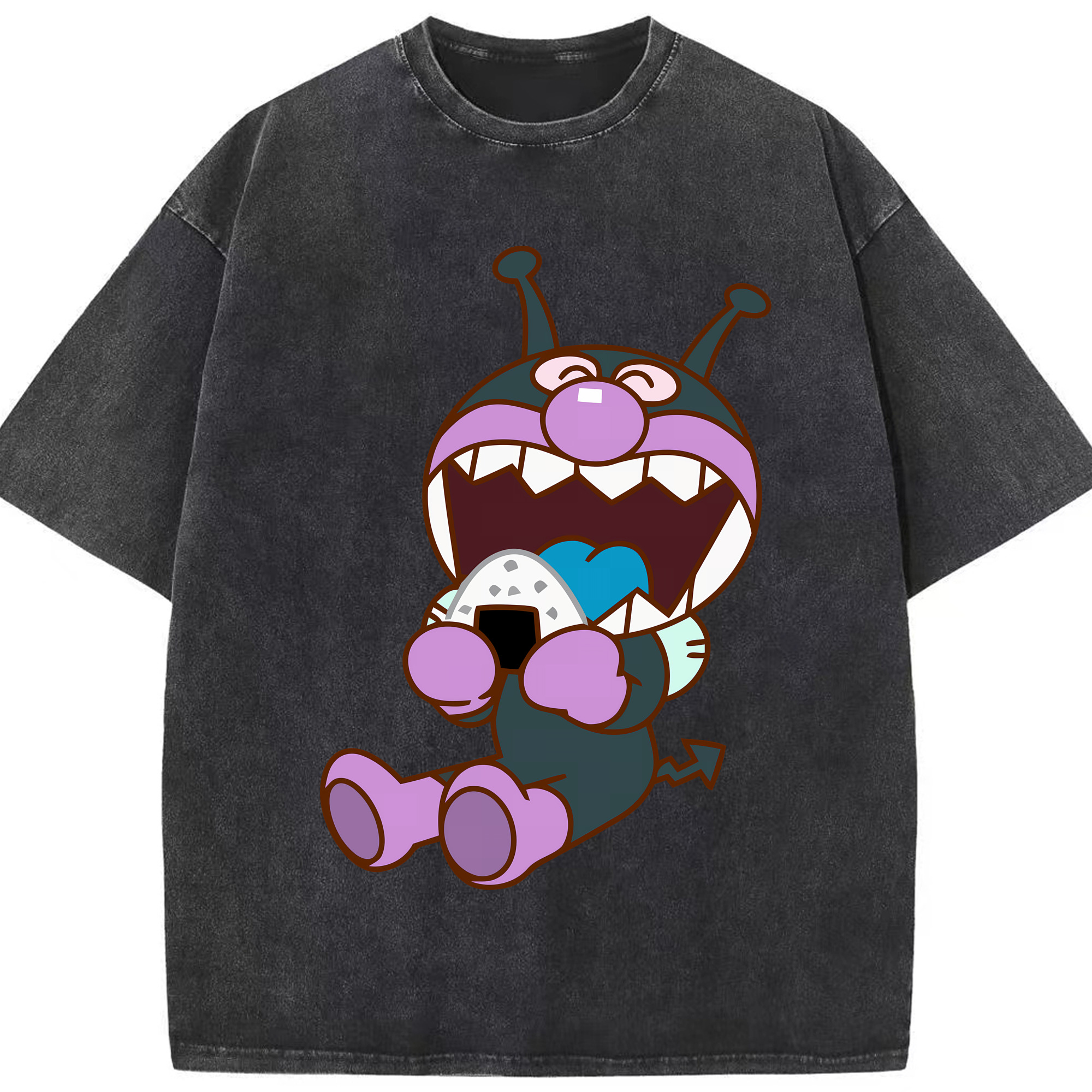 （画像用） アンパンマン Anpanman 綿100% ヴィンテージ風 半袖Tシャツ（フロントプリント）
