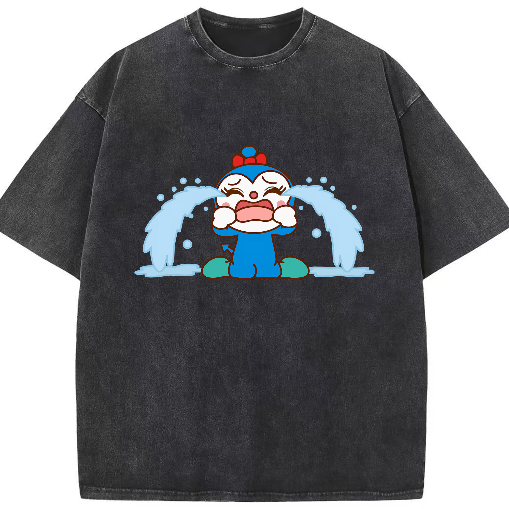 （画像用） アンパンマン Anpanman 綿100% ヴィンテージ風 半袖Tシャツ（フロントプリント）