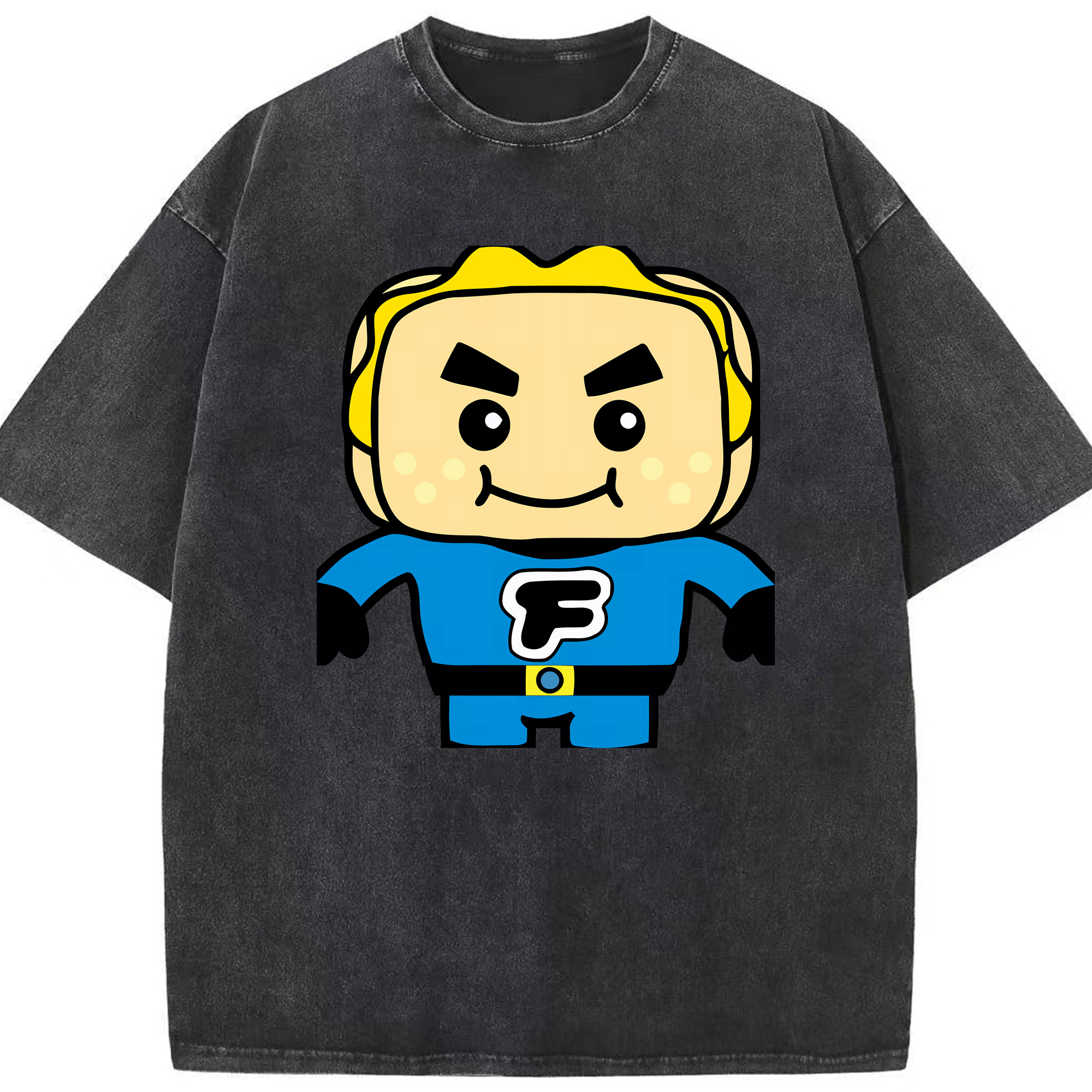 （画像用） アンパンマン Anpanman 綿100% ヴィンテージ風 半袖Tシャツ（フロントプリント）