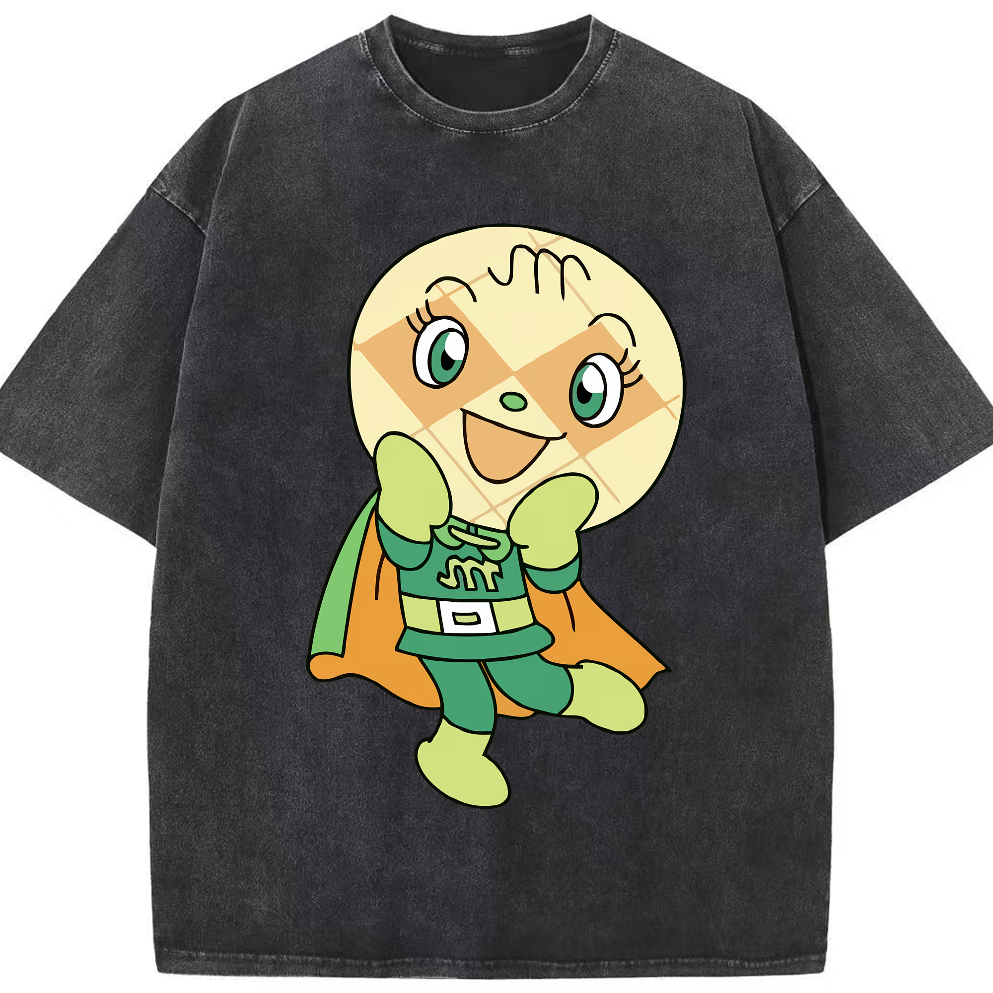 （画像用） アンパンマン Anpanman 綿100% ヴィンテージ風 半袖Tシャツ（フロントプリント）