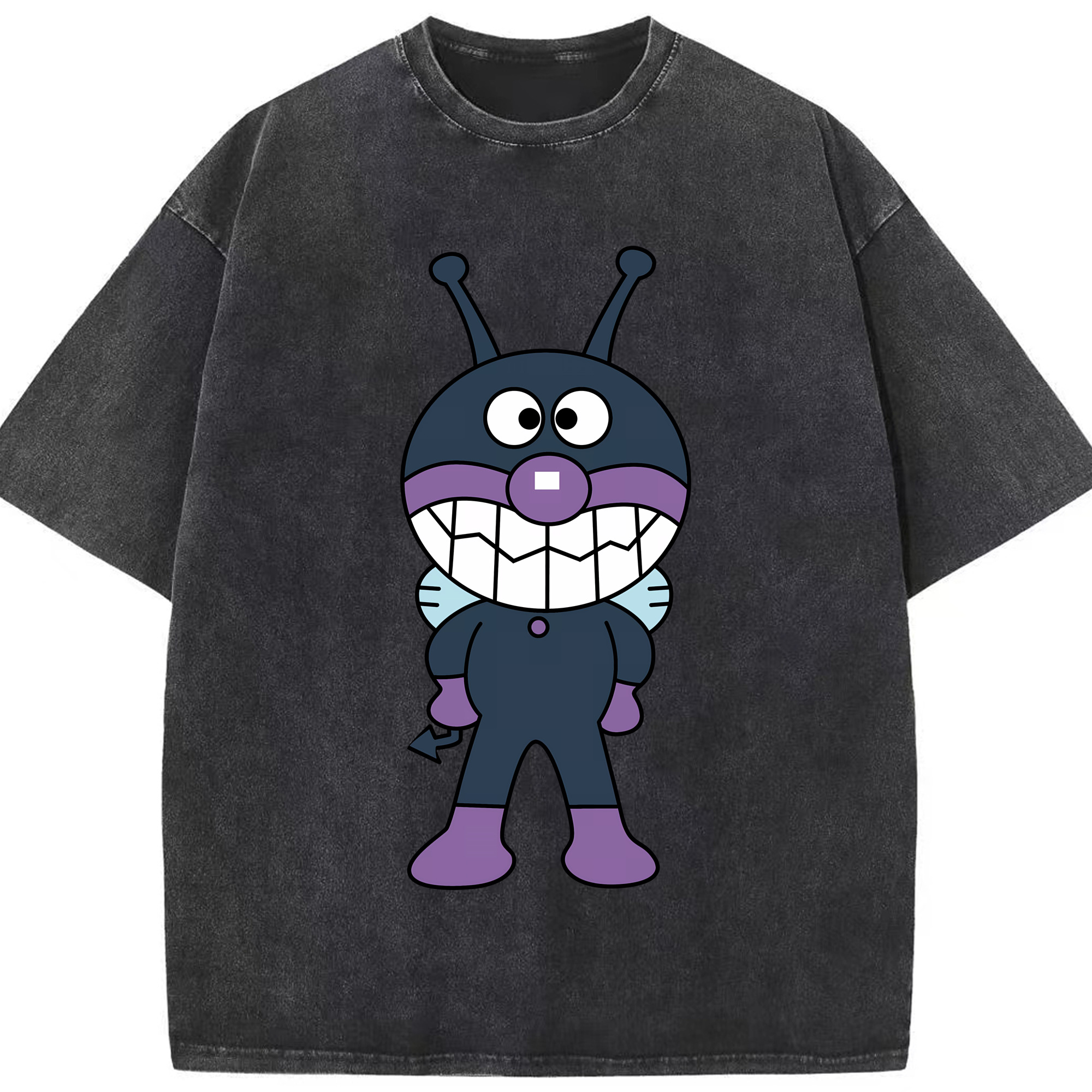 （画像用） アンパンマン Anpanman 綿100% ヴィンテージ風 半袖Tシャツ（フロントプリント）