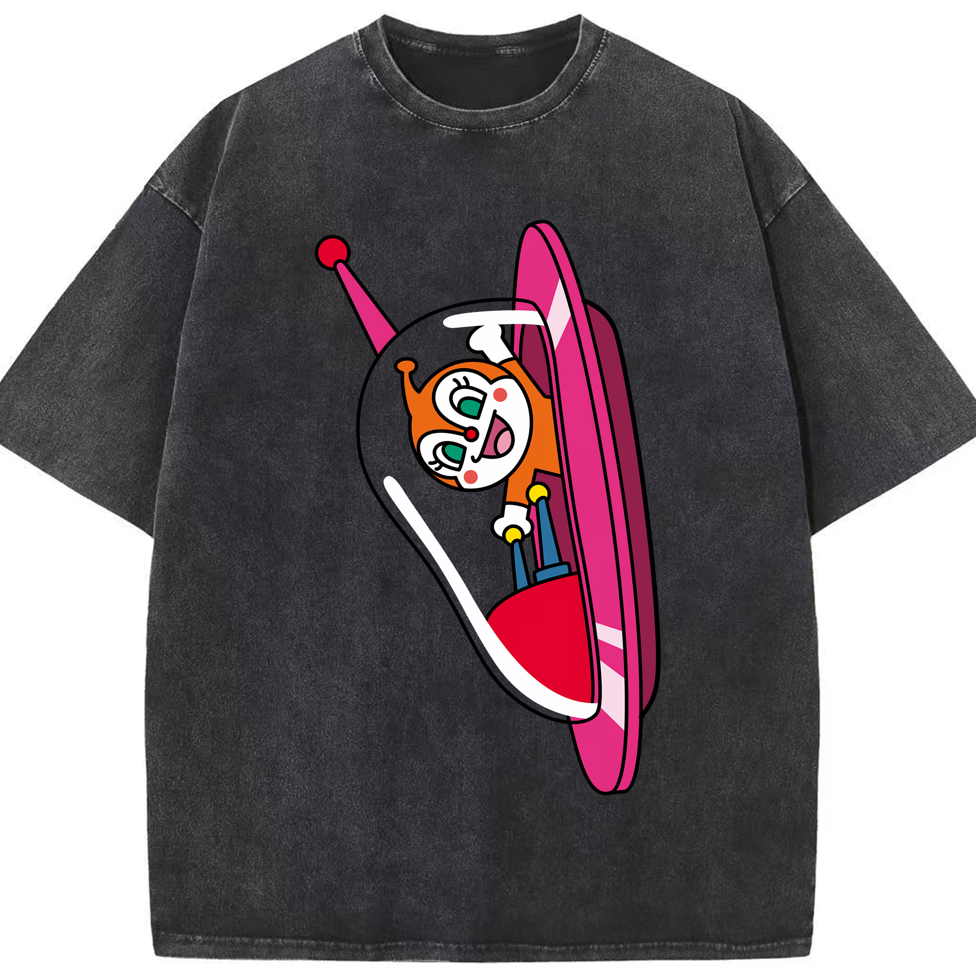 （画像用） アンパンマン Anpanman 綿100% ヴィンテージ風 半袖Tシャツ（フロントプリント）