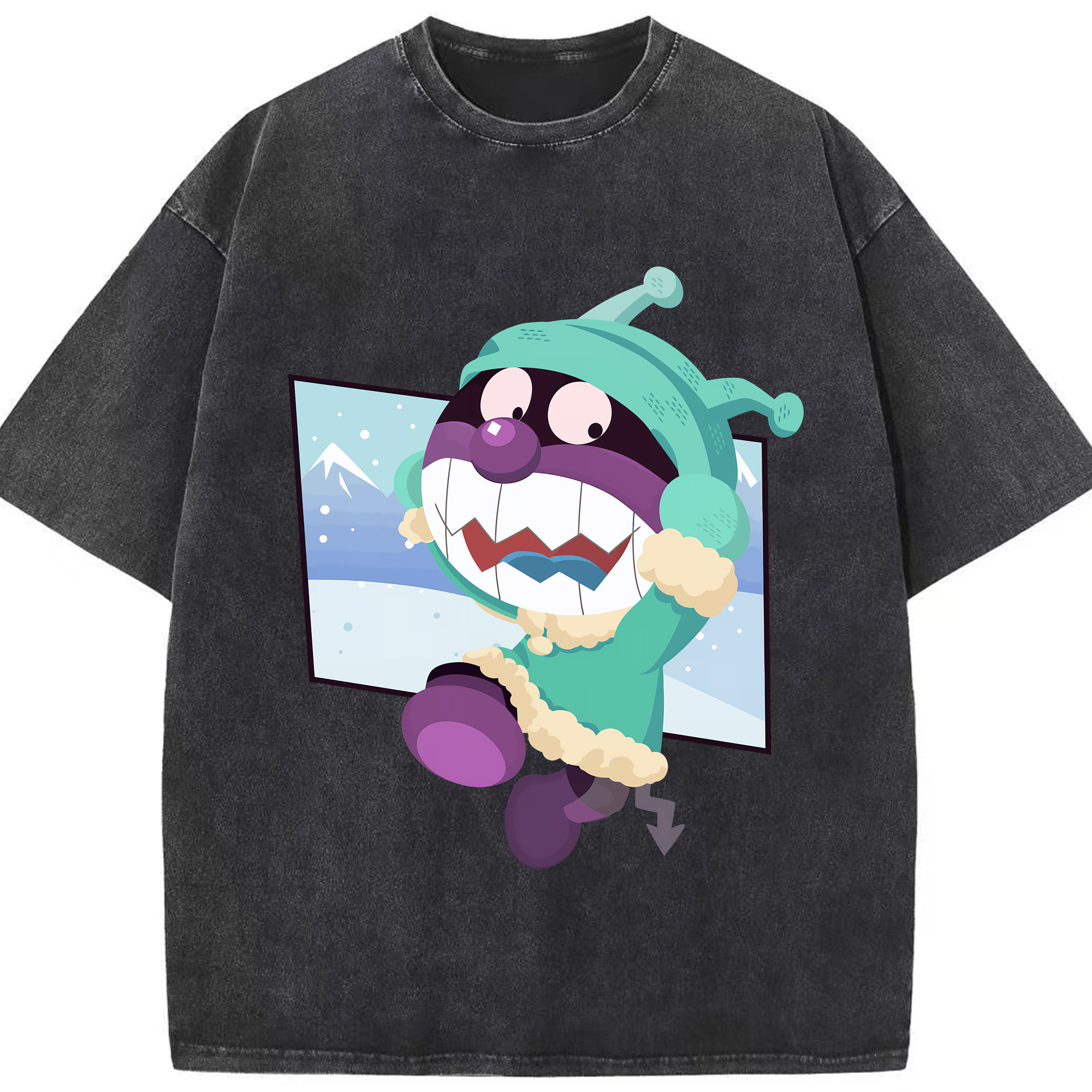 （画像用） アンパンマン Anpanman 綿100% ヴィンテージ風 半袖Tシャツ（フロントプリント）
