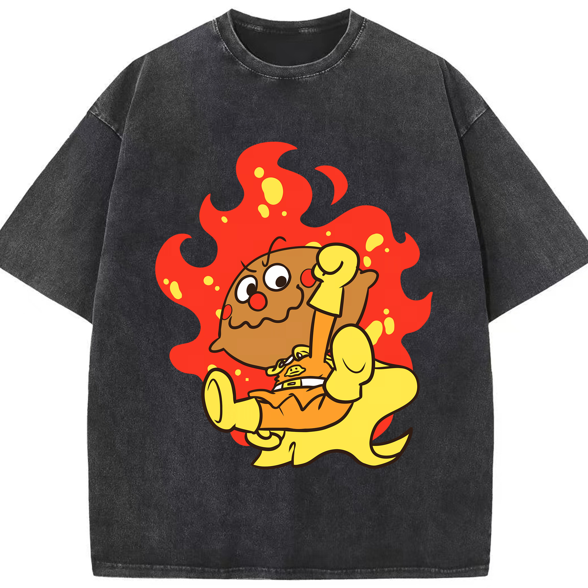 （画像用） アンパンマン Anpanman 綿100% ヴィンテージ風 半袖Tシャツ（フロントプリント）
