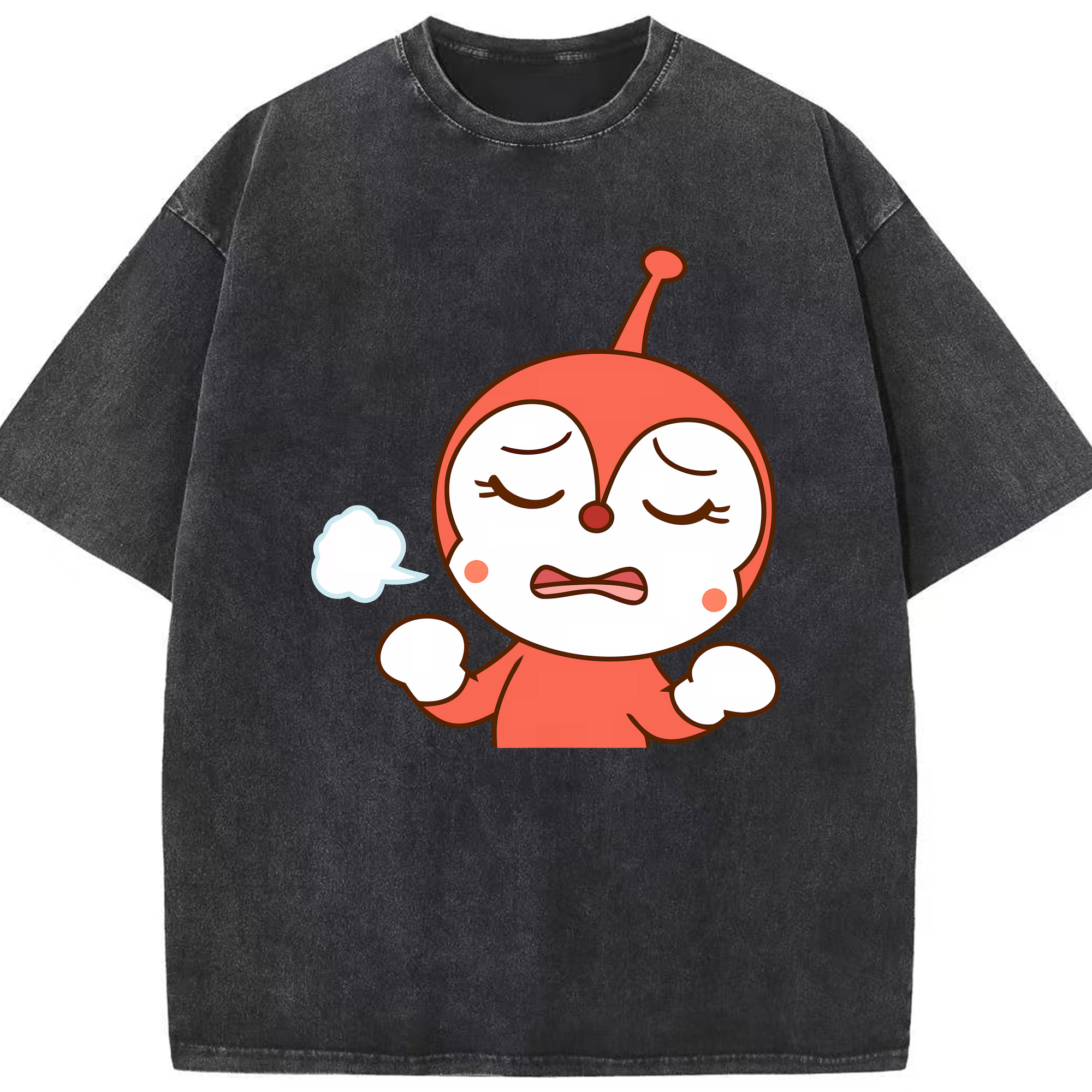 （画像用） アンパンマン Anpanman 綿100% ヴィンテージ風 半袖Tシャツ（フロントプリント）