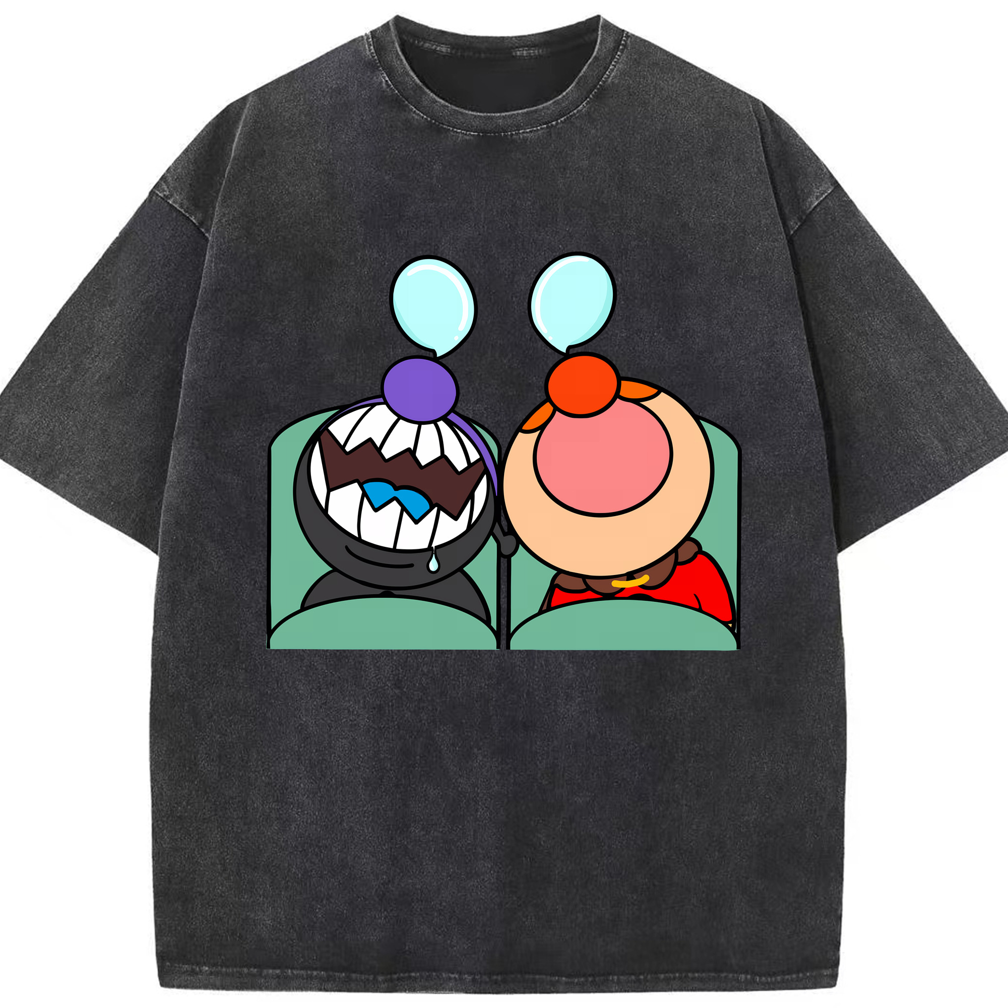 （画像用） アンパンマン Anpanman 綿100% ヴィンテージ風 半袖Tシャツ（フロントプリント）