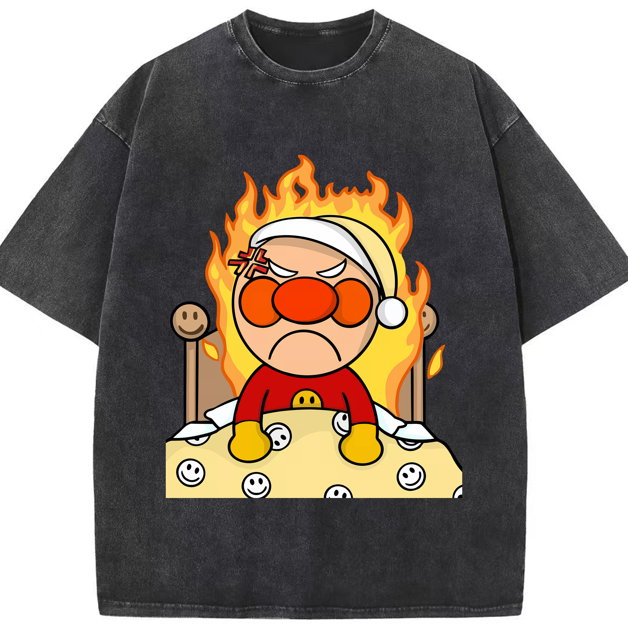 （画像用） アンパンマン Anpanman 綿100% ヴィンテージ風 半袖Tシャツ（フロントプリント）