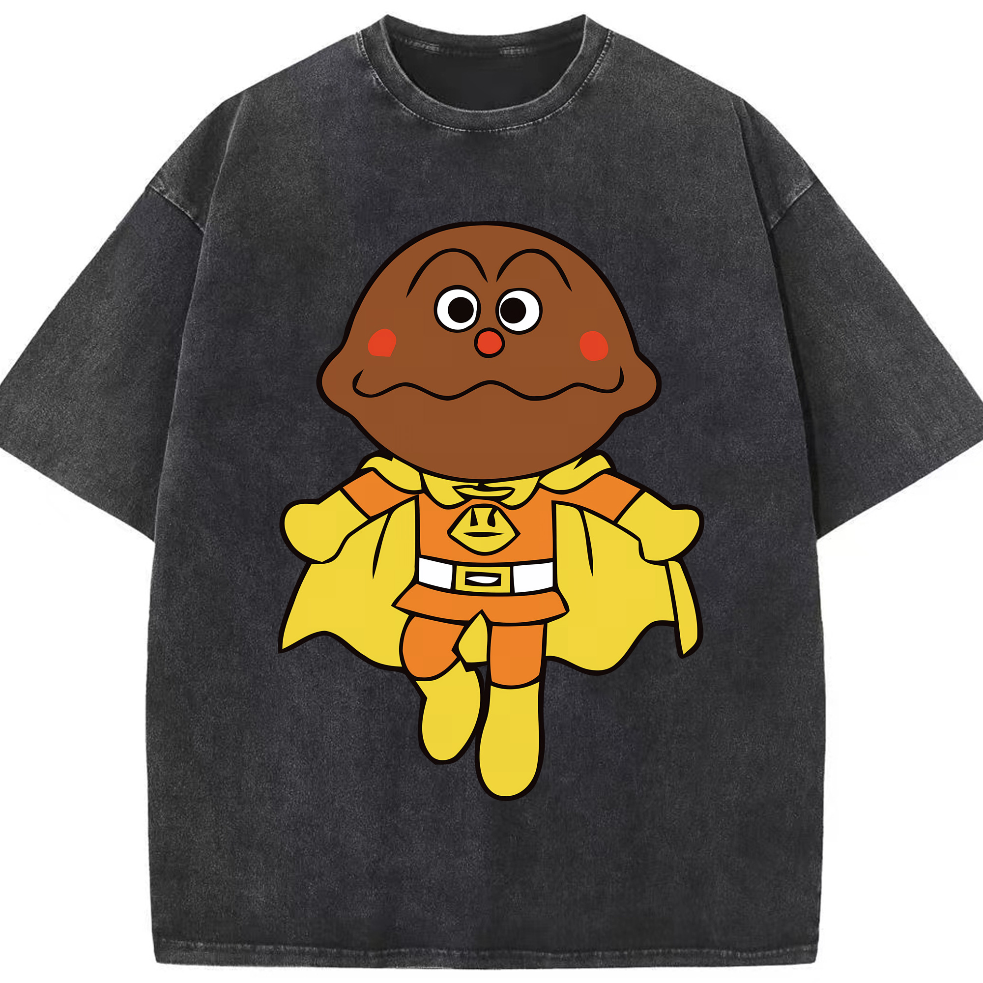 （画像用） アンパンマン Anpanman 綿100% ヴィンテージ風 半袖Tシャツ（フロントプリント）