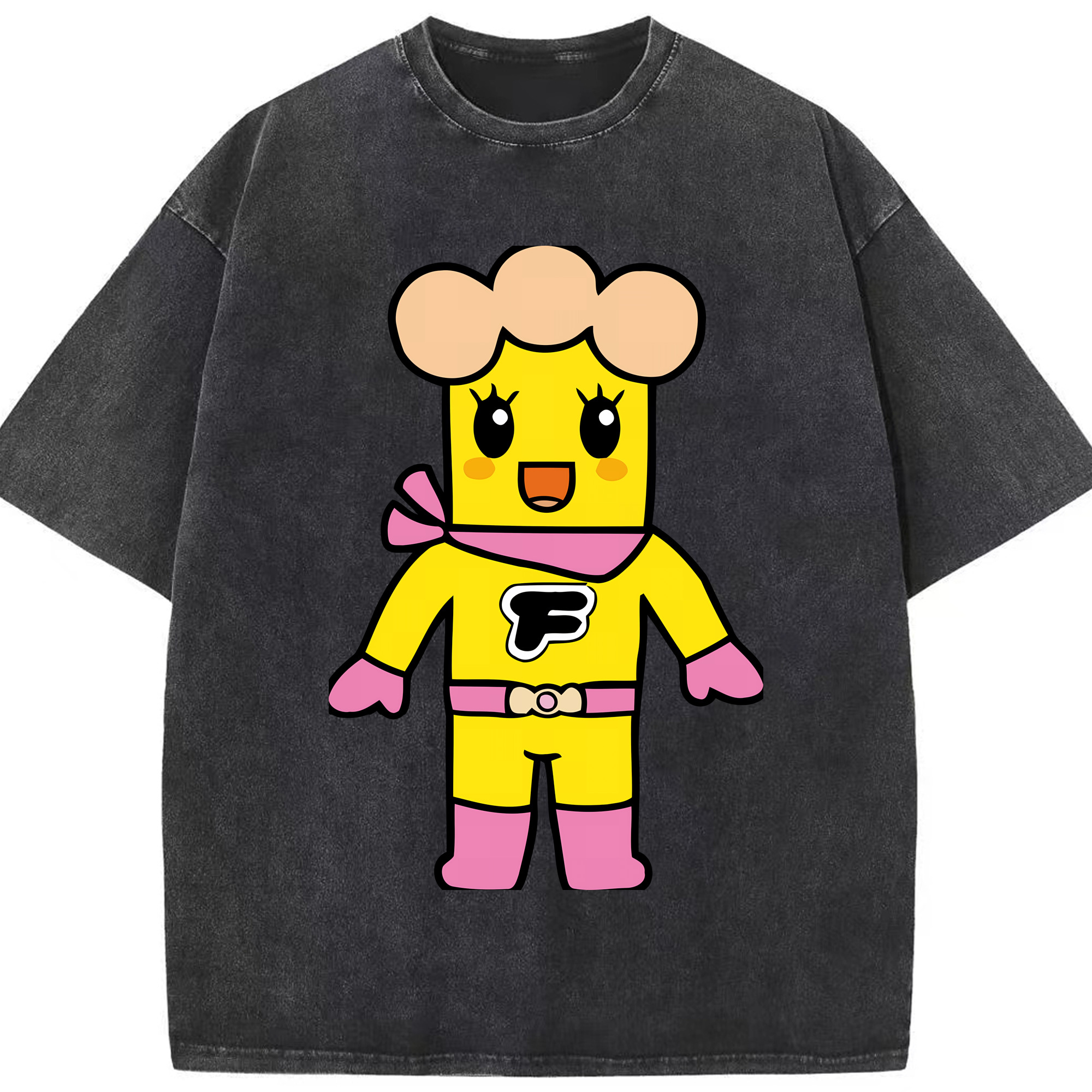 （画像用） アンパンマン Anpanman 綿100% ヴィンテージ風 半袖Tシャツ（フロントプリント）