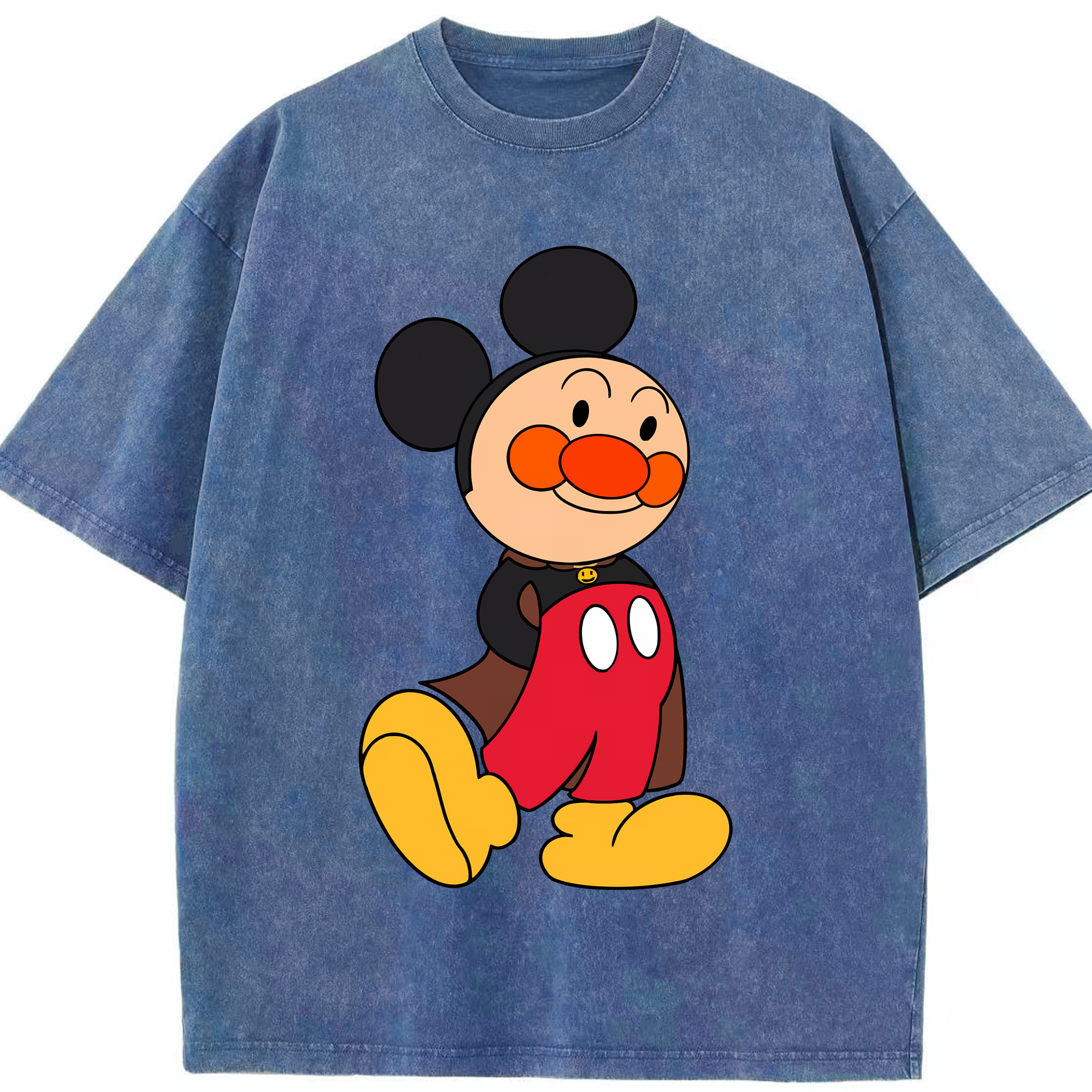 （画像用） アンパンマン Anpanman 綿100% ヴィンテージ風 半袖Tシャツ（フロントプリント）