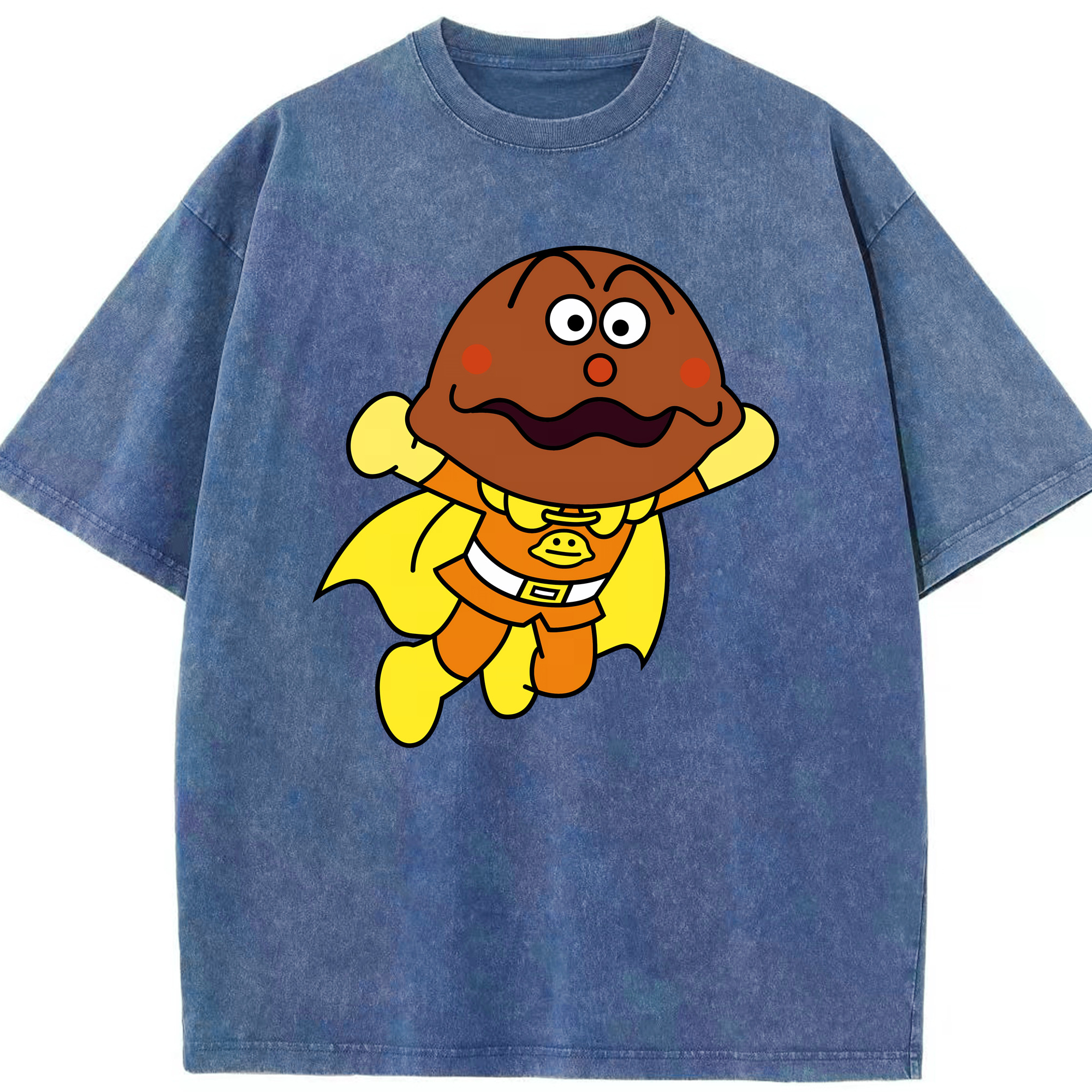 （画像用） アンパンマン Anpanman 綿100% ヴィンテージ風 半袖Tシャツ（フロントプリント）