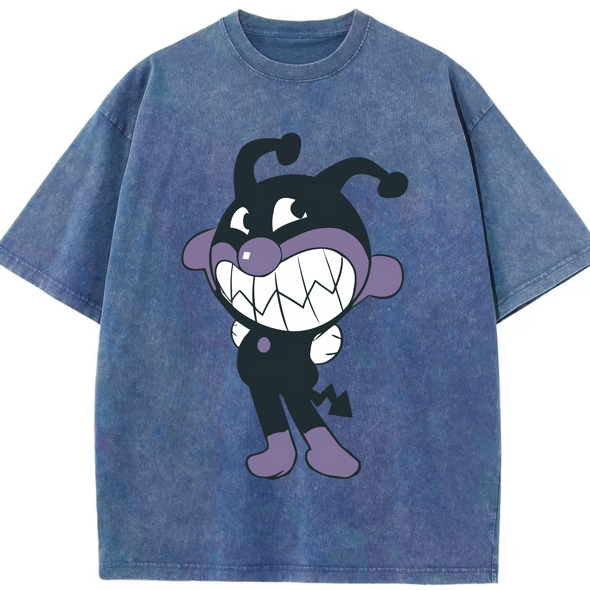 （画像用） アンパンマン Anpanman 綿100% ヴィンテージ風 半袖Tシャツ（フロントプリント）