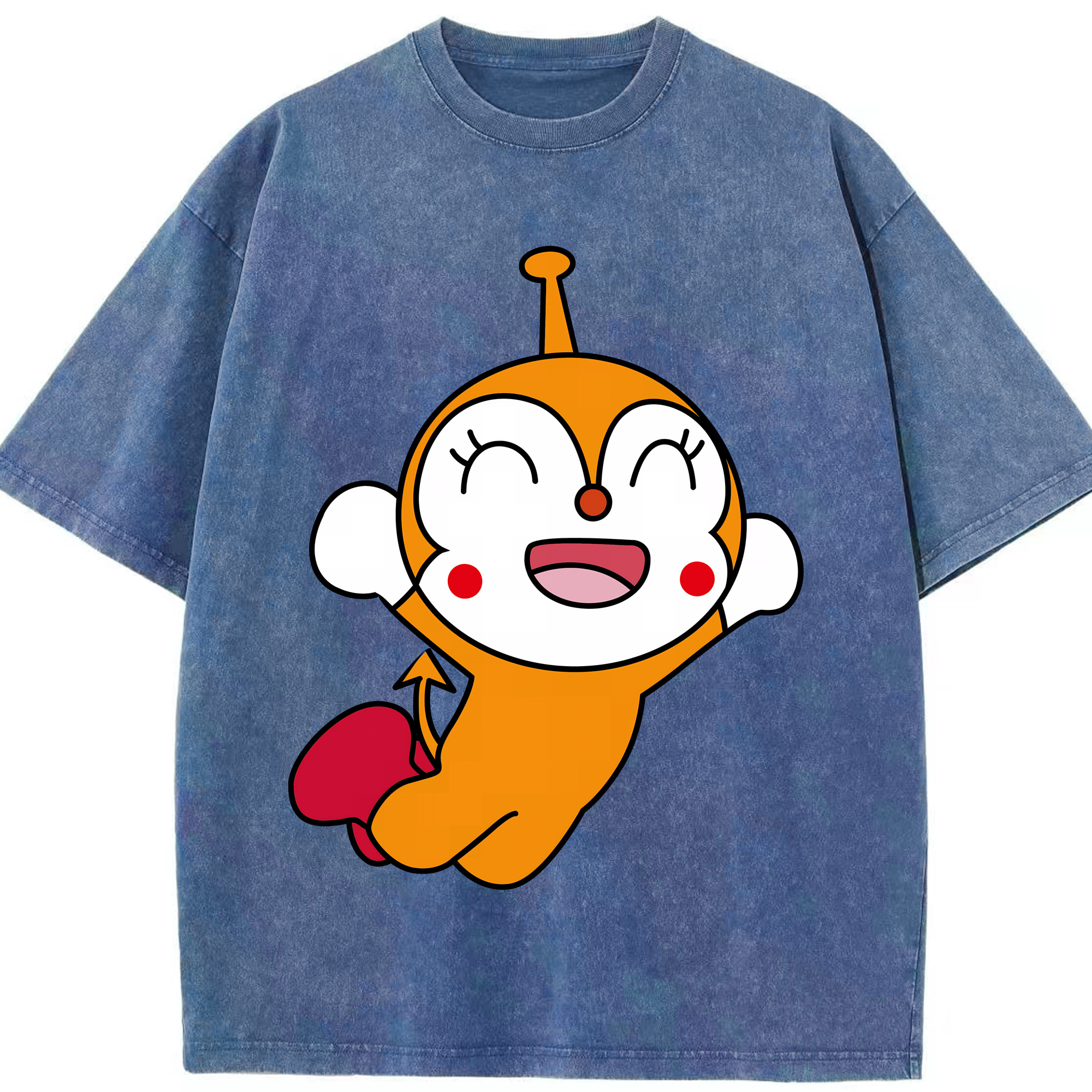 （画像用） アンパンマン Anpanman 綿100% ヴィンテージ風 半袖Tシャツ（フロントプリント）