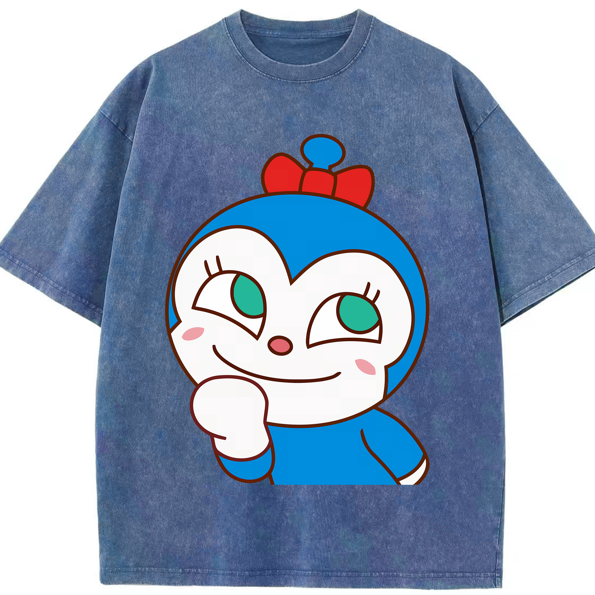 （画像用） アンパンマン Anpanman 綿100% ヴィンテージ風 半袖Tシャツ（フロントプリント）