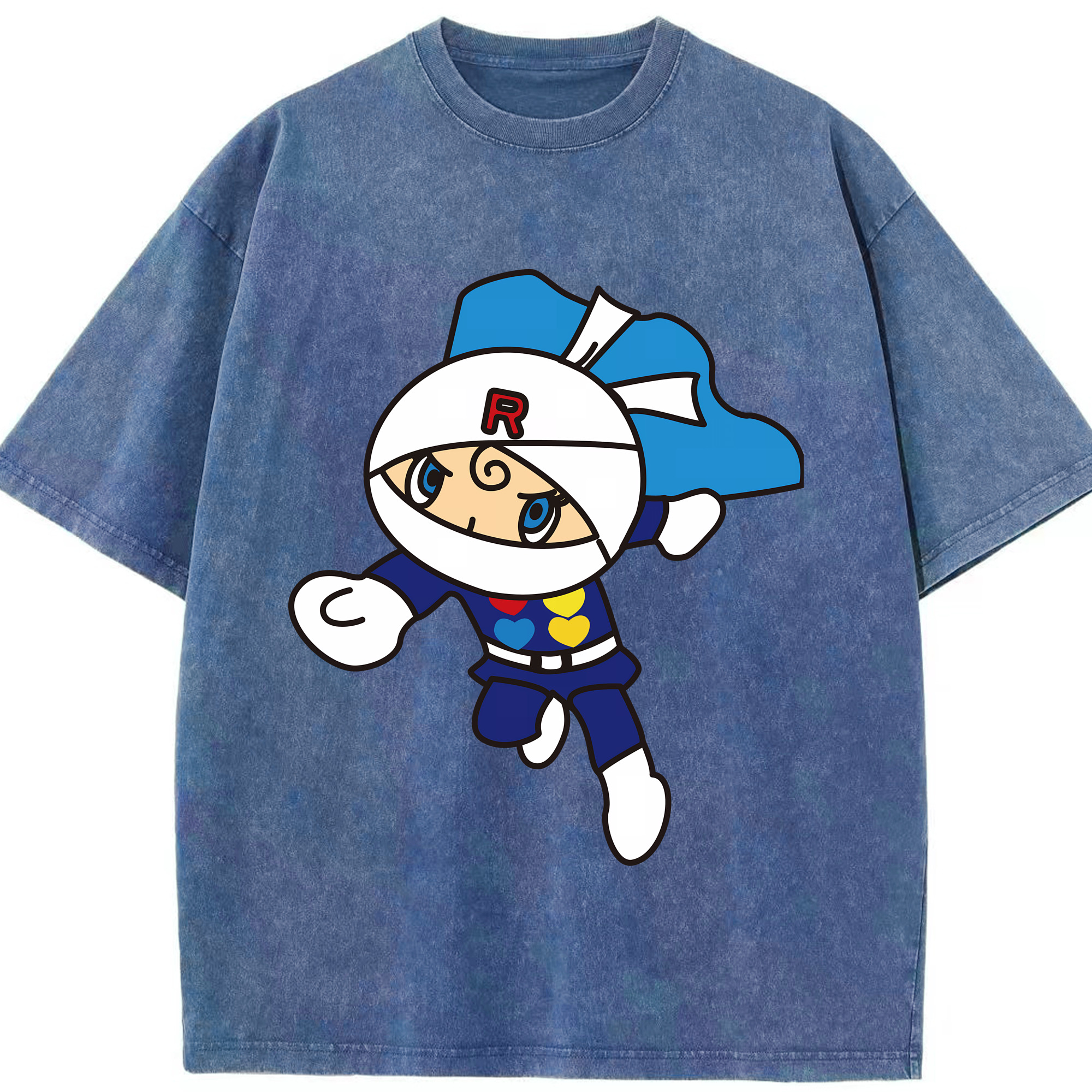 （画像用） アンパンマン Anpanman 綿100% ヴィンテージ風 半袖Tシャツ（フロントプリント）
