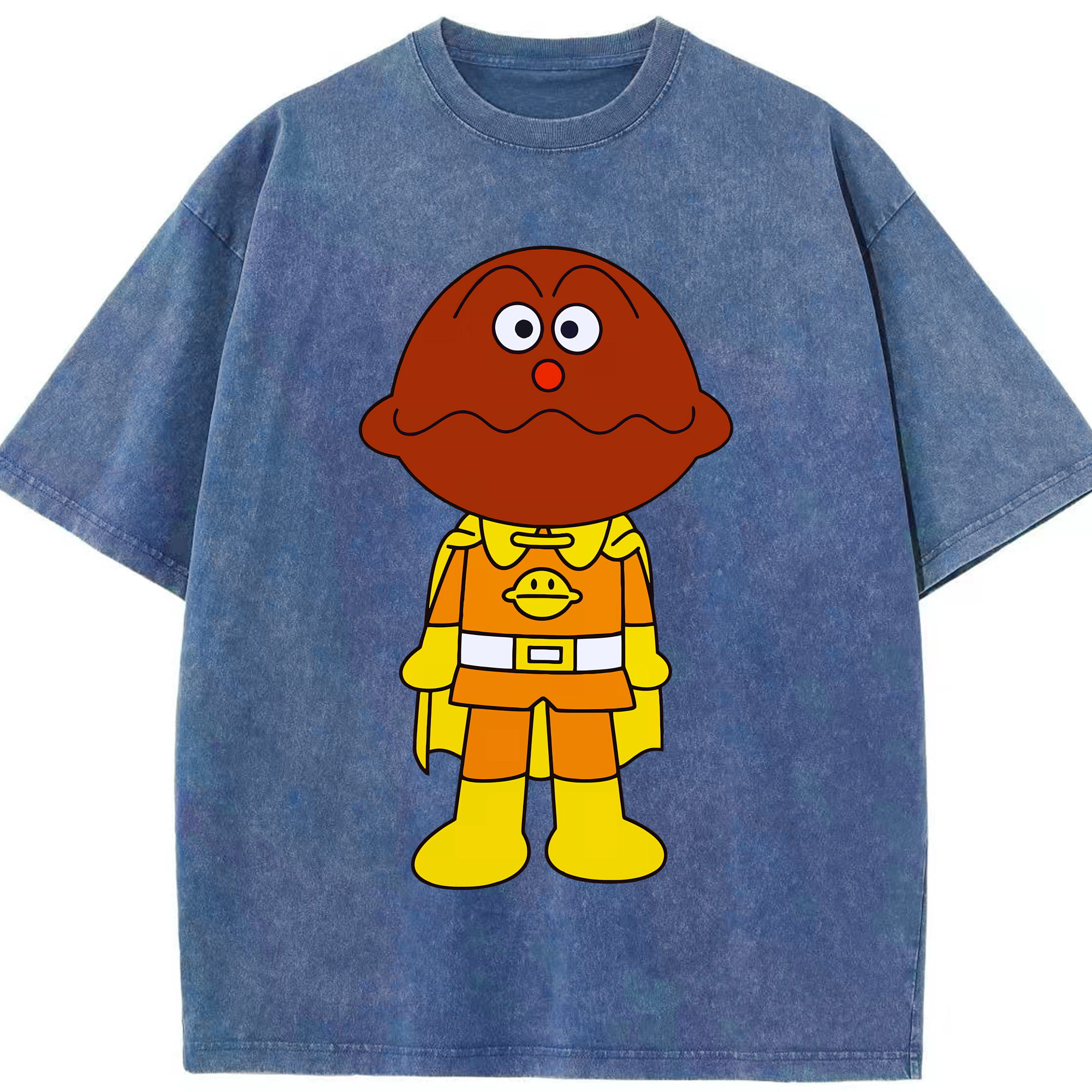 （画像用） アンパンマン Anpanman 綿100% ヴィンテージ風 半袖Tシャツ（フロントプリント）